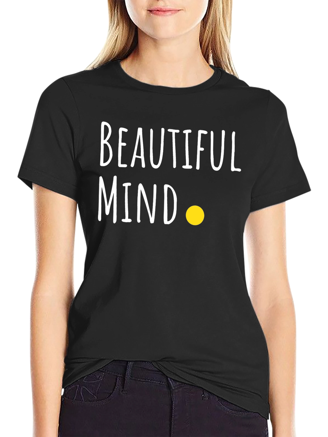 Beautiful Mind Graphic Tee - Soft Cotton Crew Neck