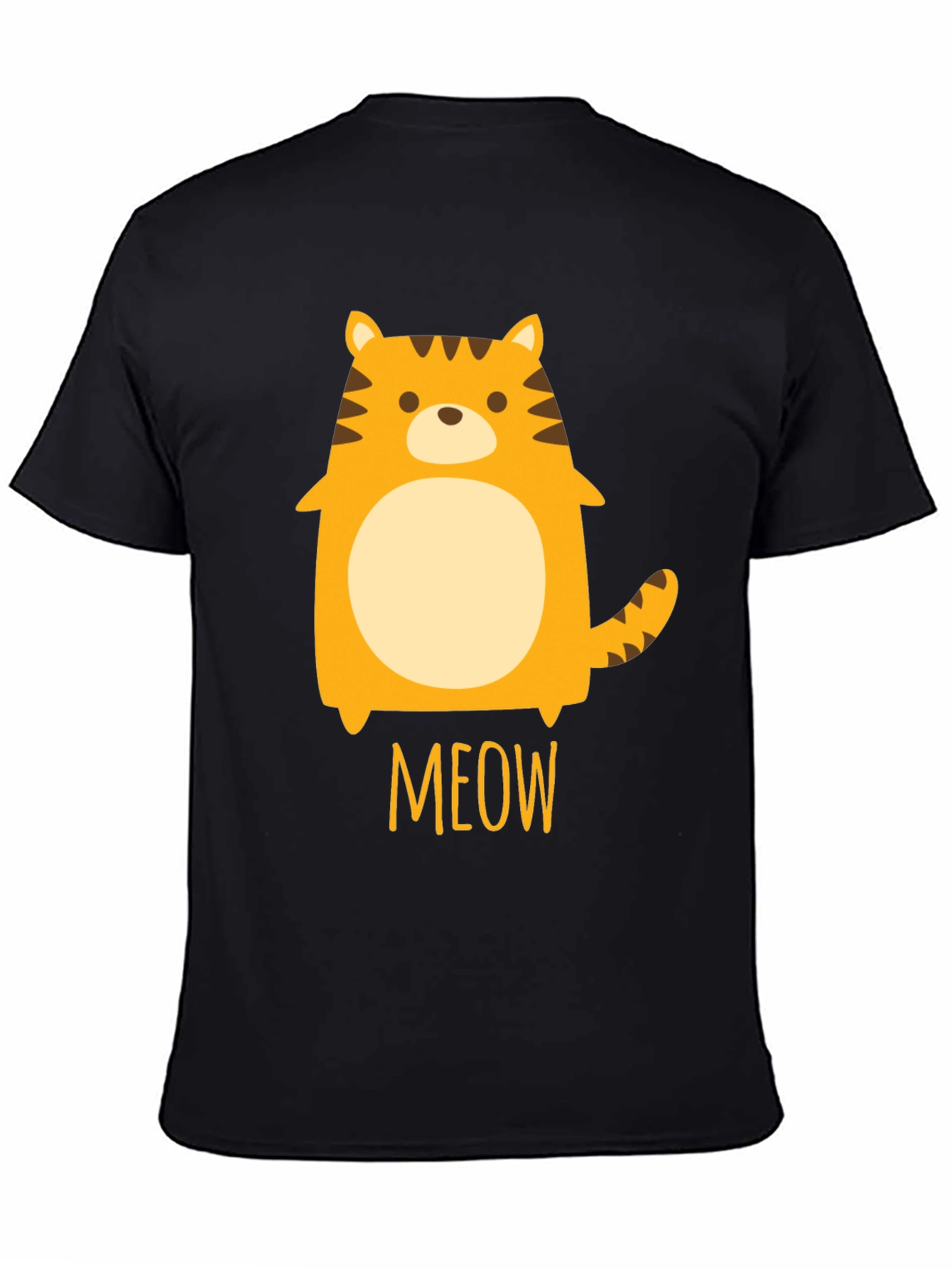 Cute Cartoon Tiger Meow Graphic T-Shirt