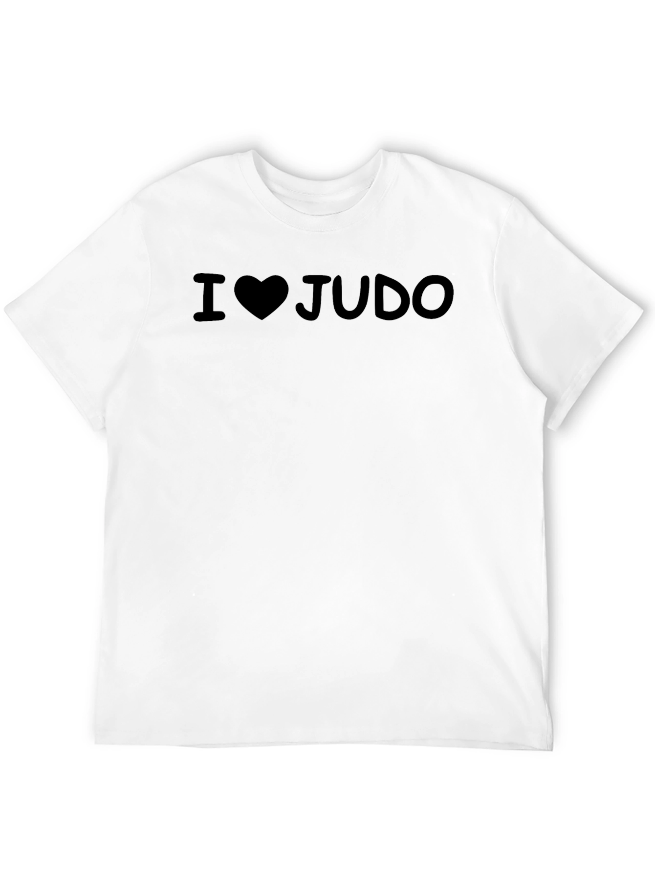 I Love Judo T-Shirt - Black Martial Arts Tee