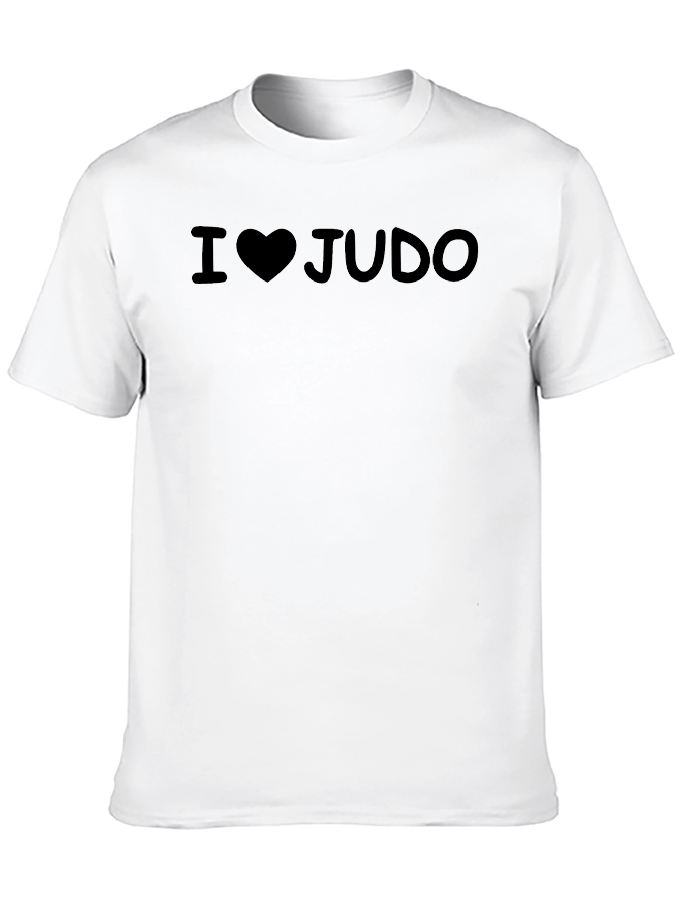 I Love Judo T-Shirt - Black Martial Arts Tee