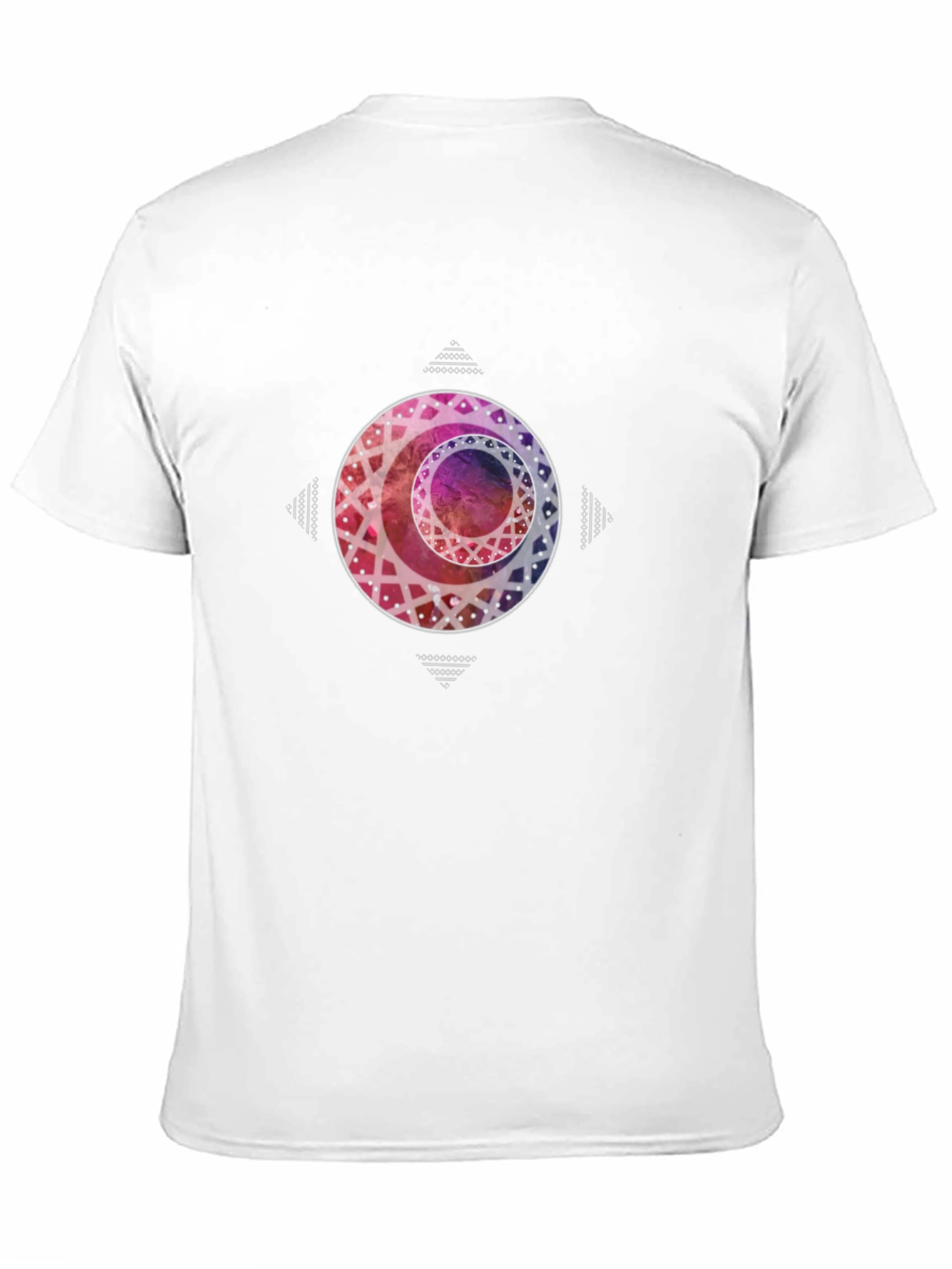 Geometric Circle Graphic Tee - Trendy Casual Wear