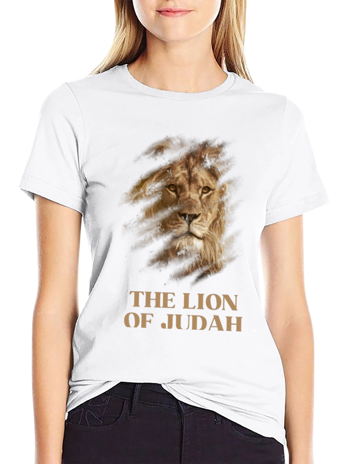 Lion of Judah Graphic T-Shirt - Black