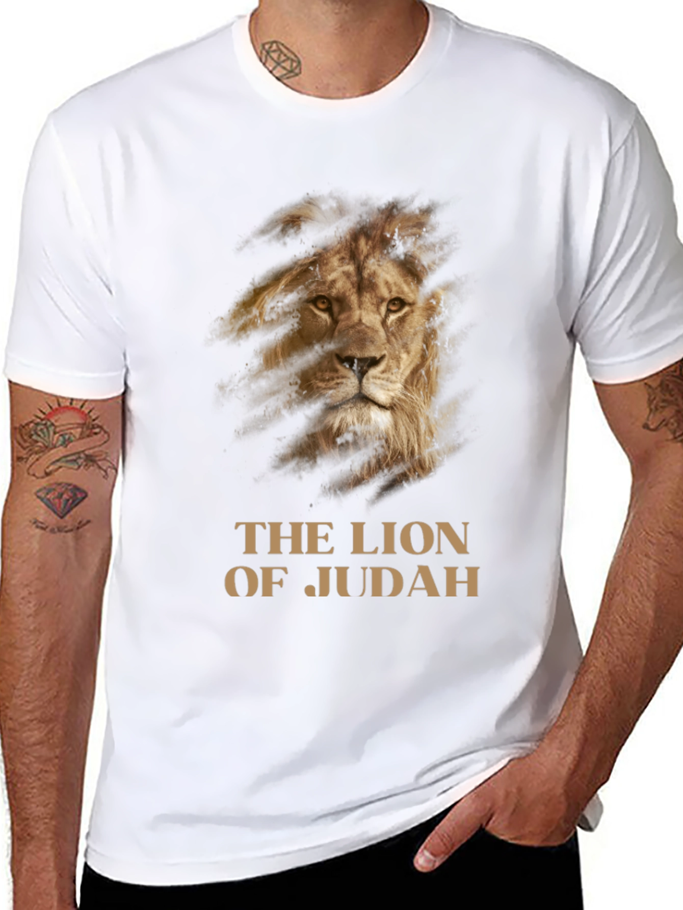 Lion of Judah Graphic T-Shirt - Black