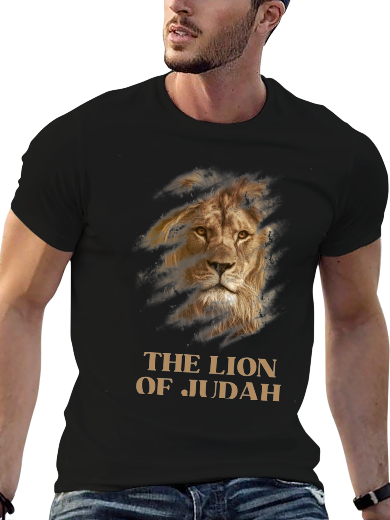 Lion of Judah Graphic T-Shirt - Black