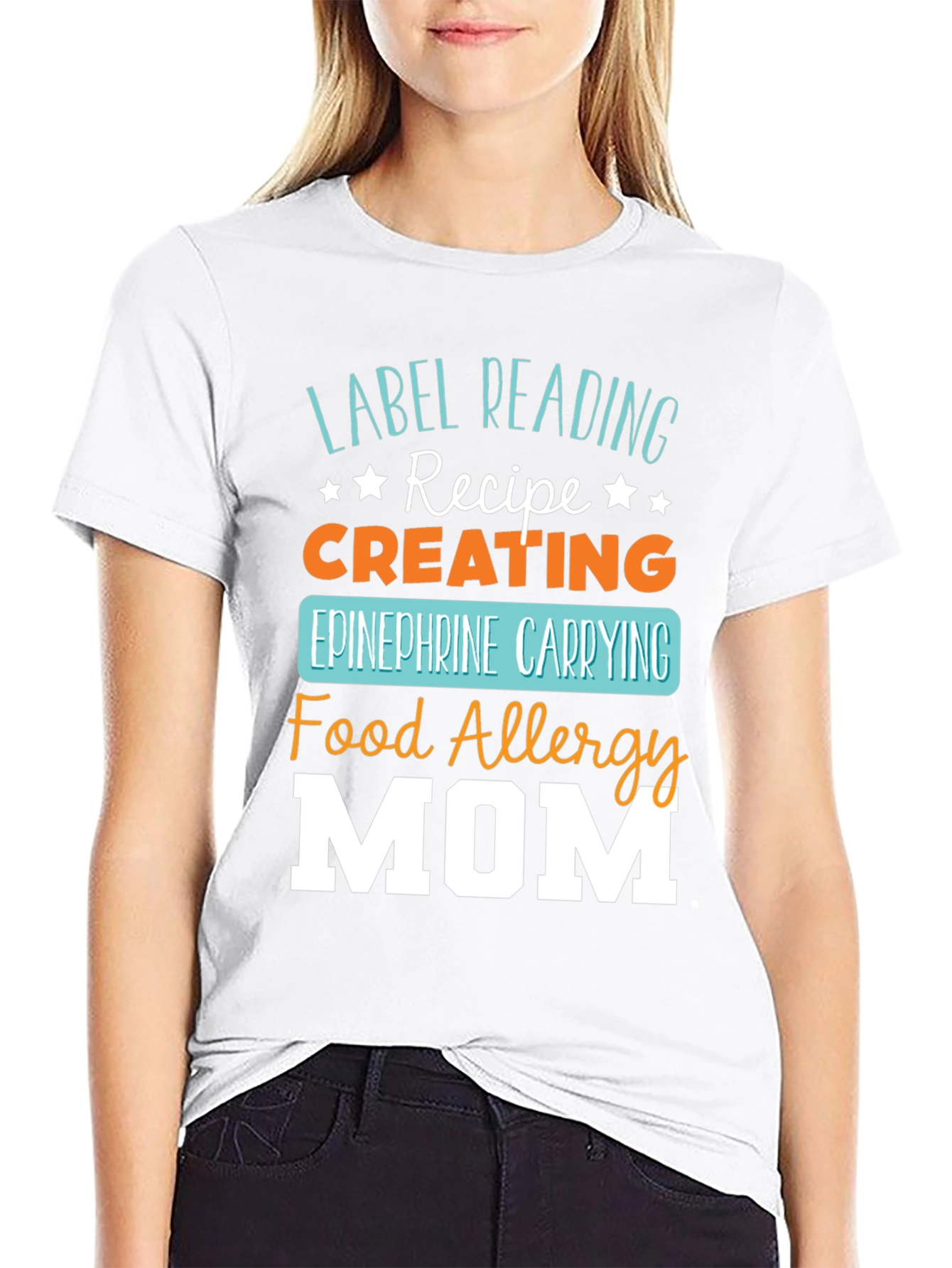 Food Allergy Mom T-Shirt - Epinephrine Carrying Recipe Tee