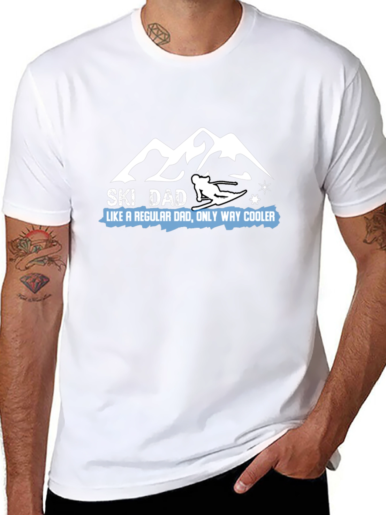 Ski Dad T-Shirt - Cool Fathers Day Tee