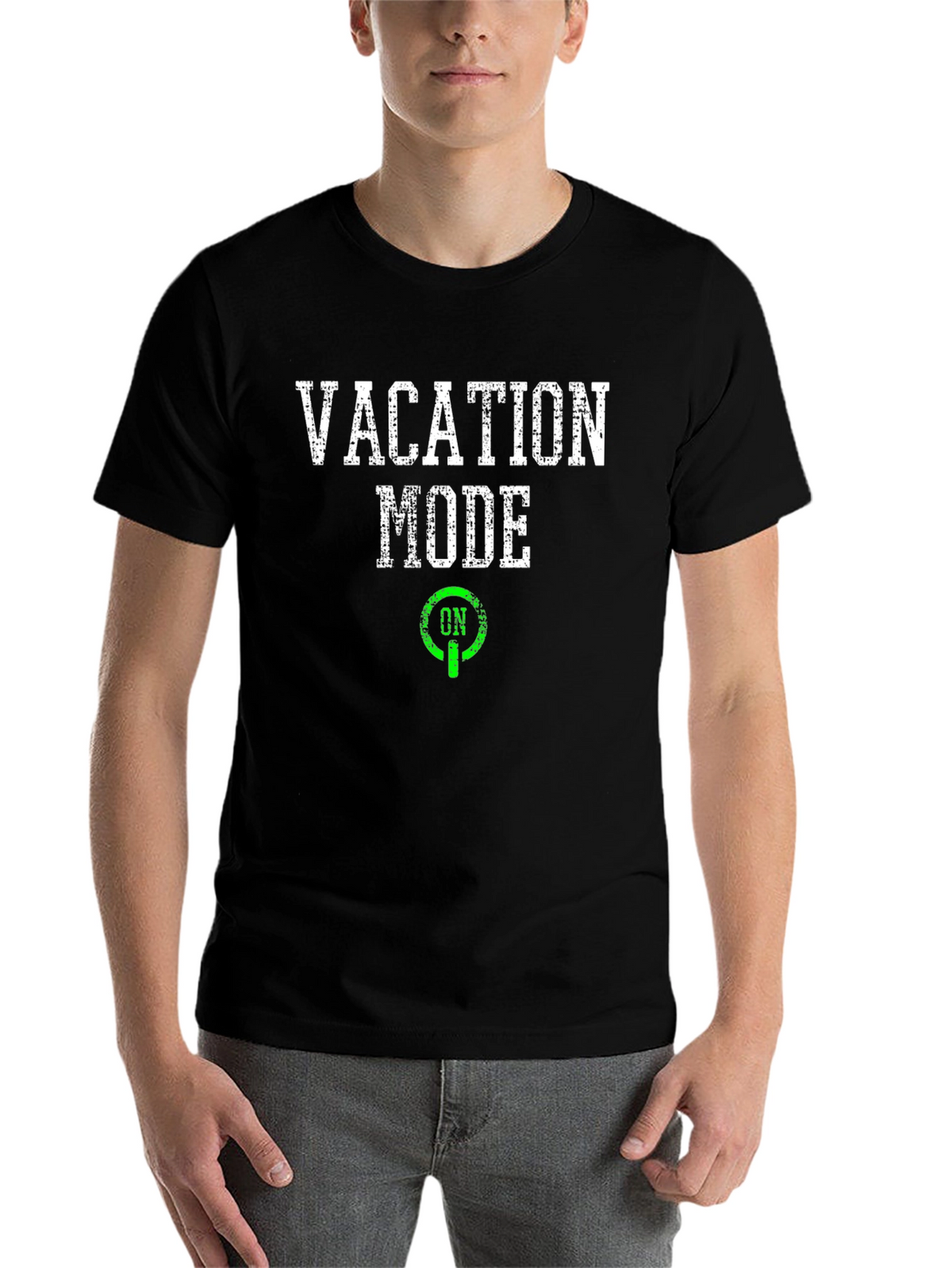 Vacation Mode On Black Graphic T-Shirt