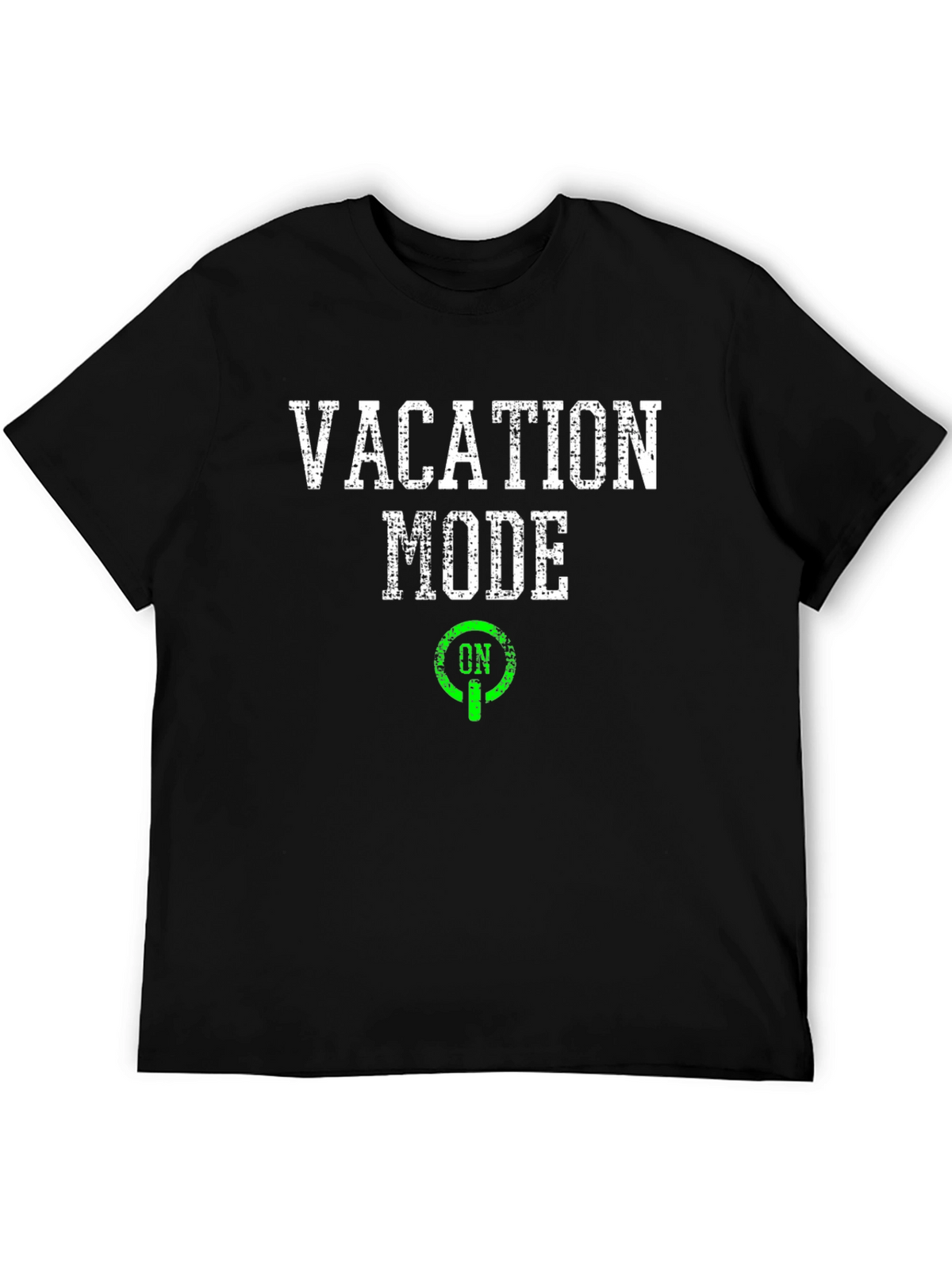 Vacation Mode On Black Graphic T-Shirt