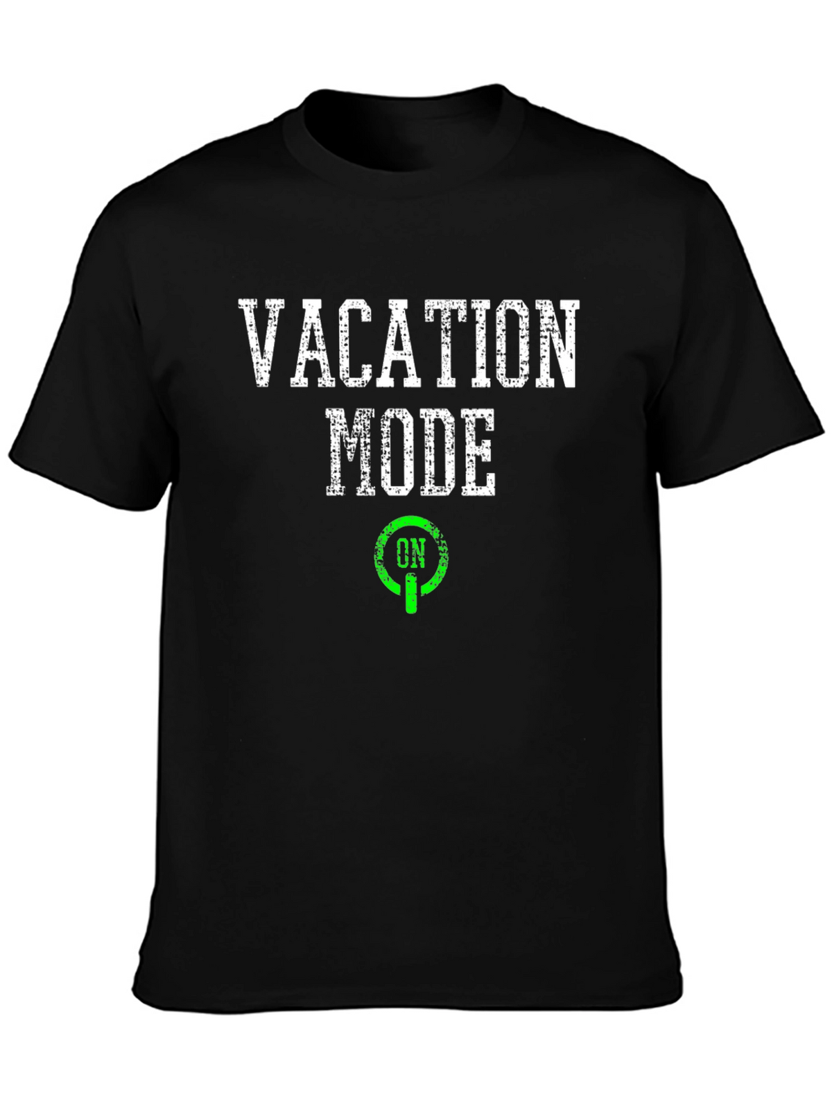 Vacation Mode On Black Graphic T-Shirt