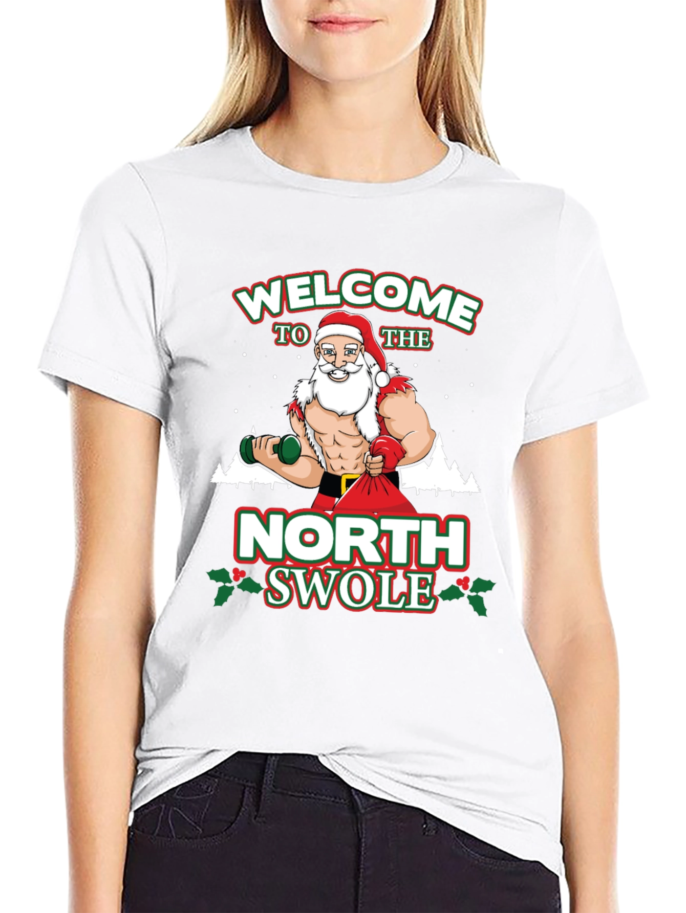 Welcome To The North Swolle Christmas Graphic Tee