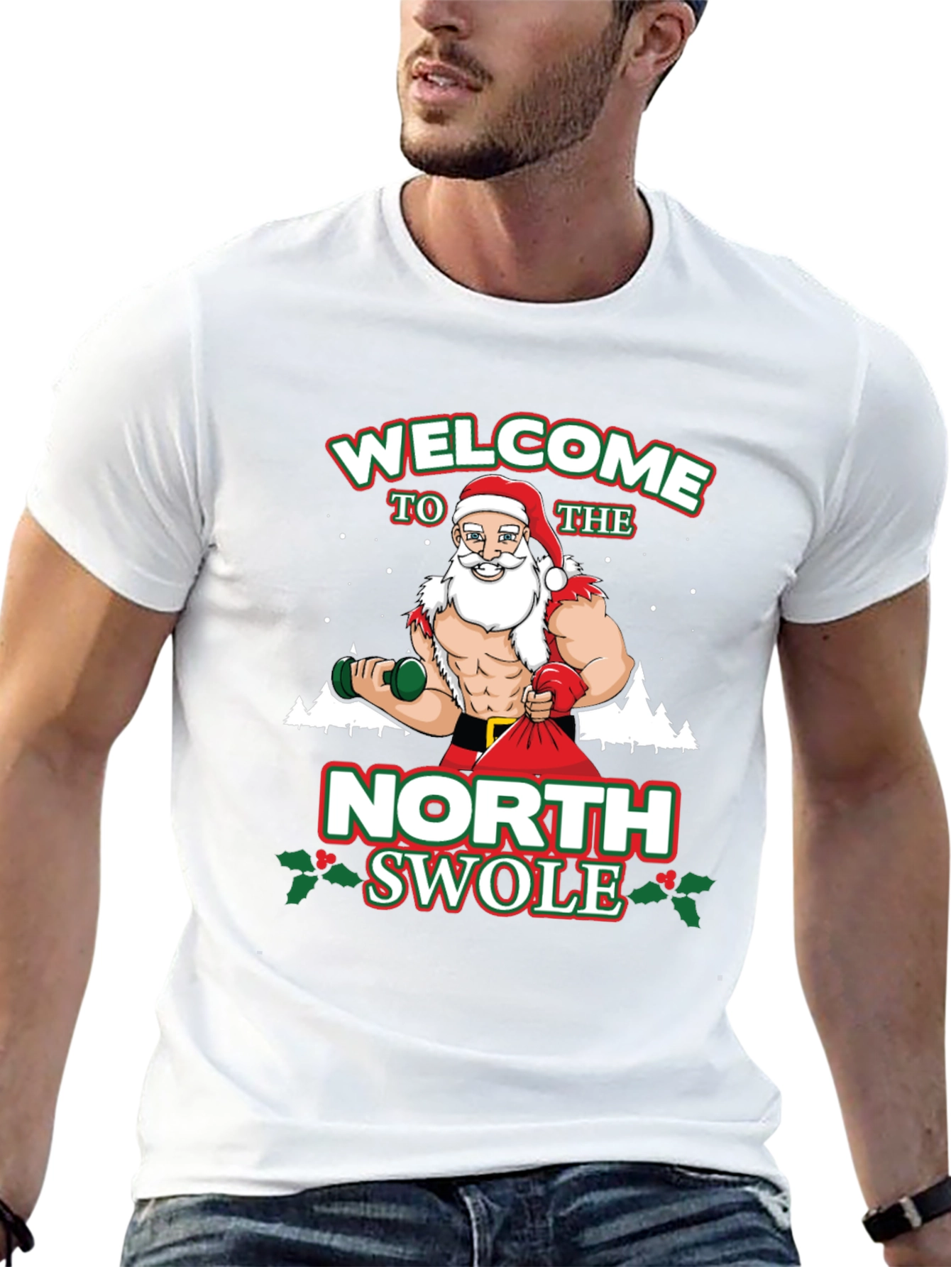 Welcome To The North Swolle Christmas Graphic Tee