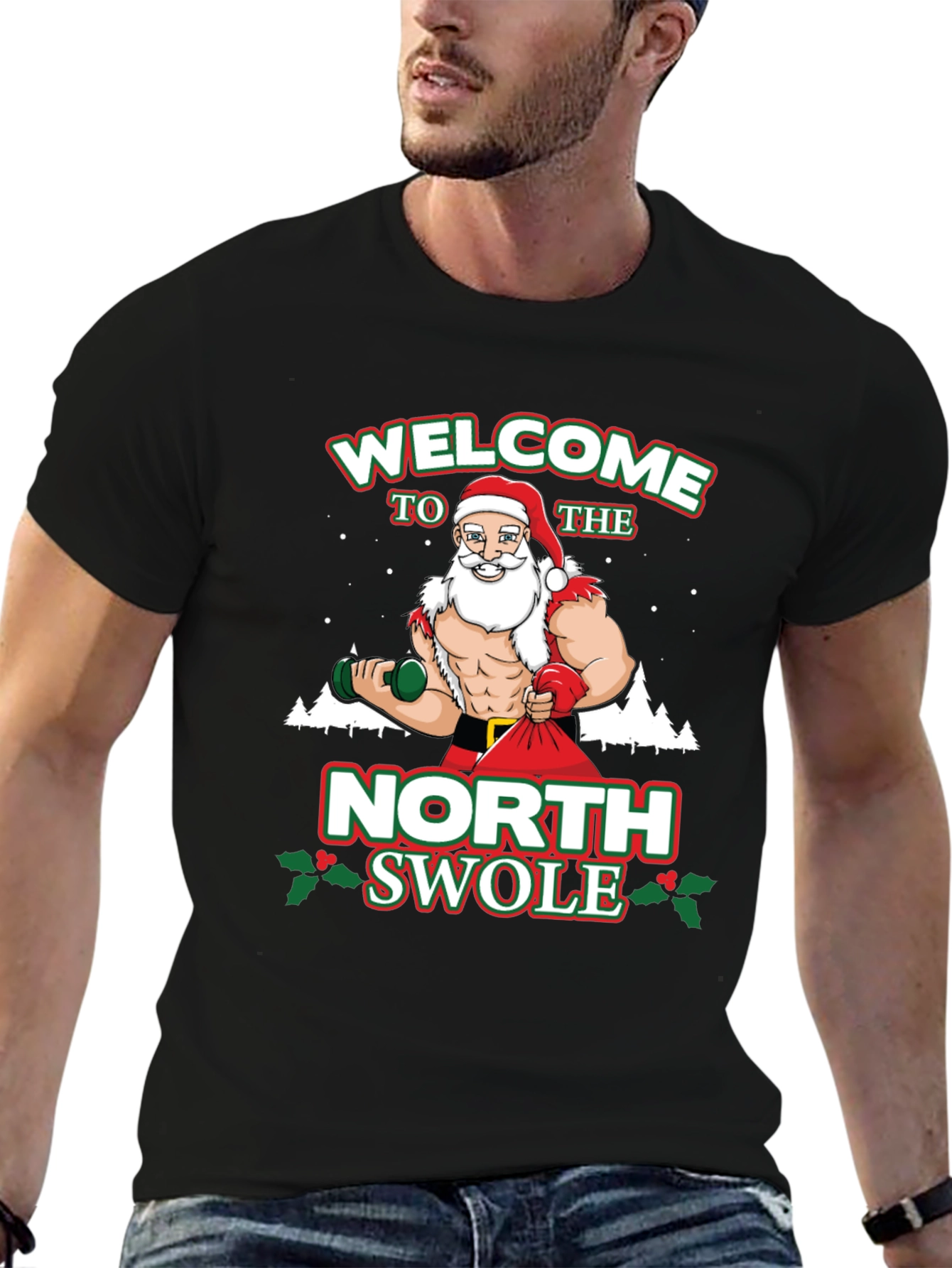 Welcome To The North Swolle Christmas Graphic Tee