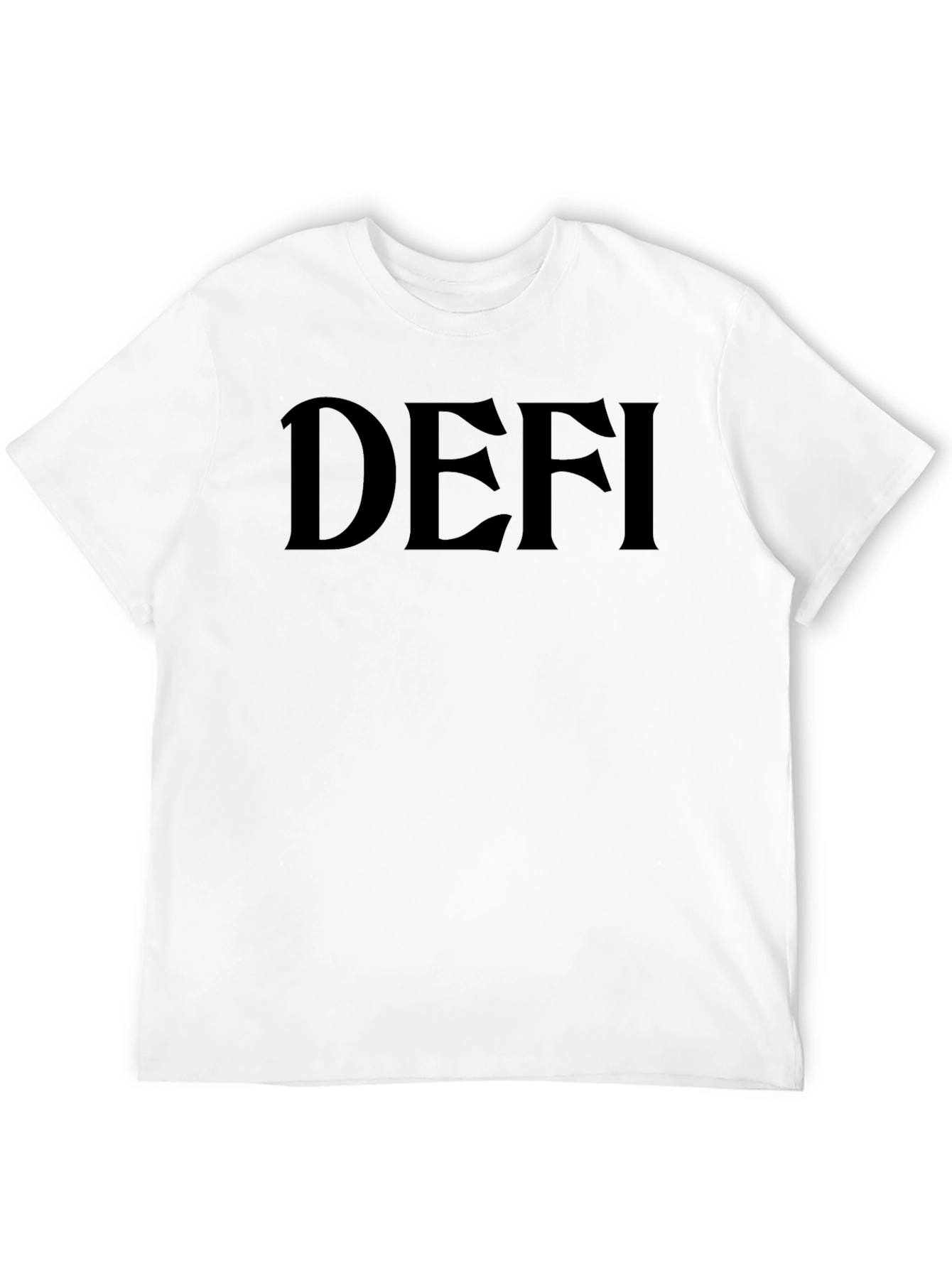 DEFI Graphic Tee - Black Casual T-Shirt