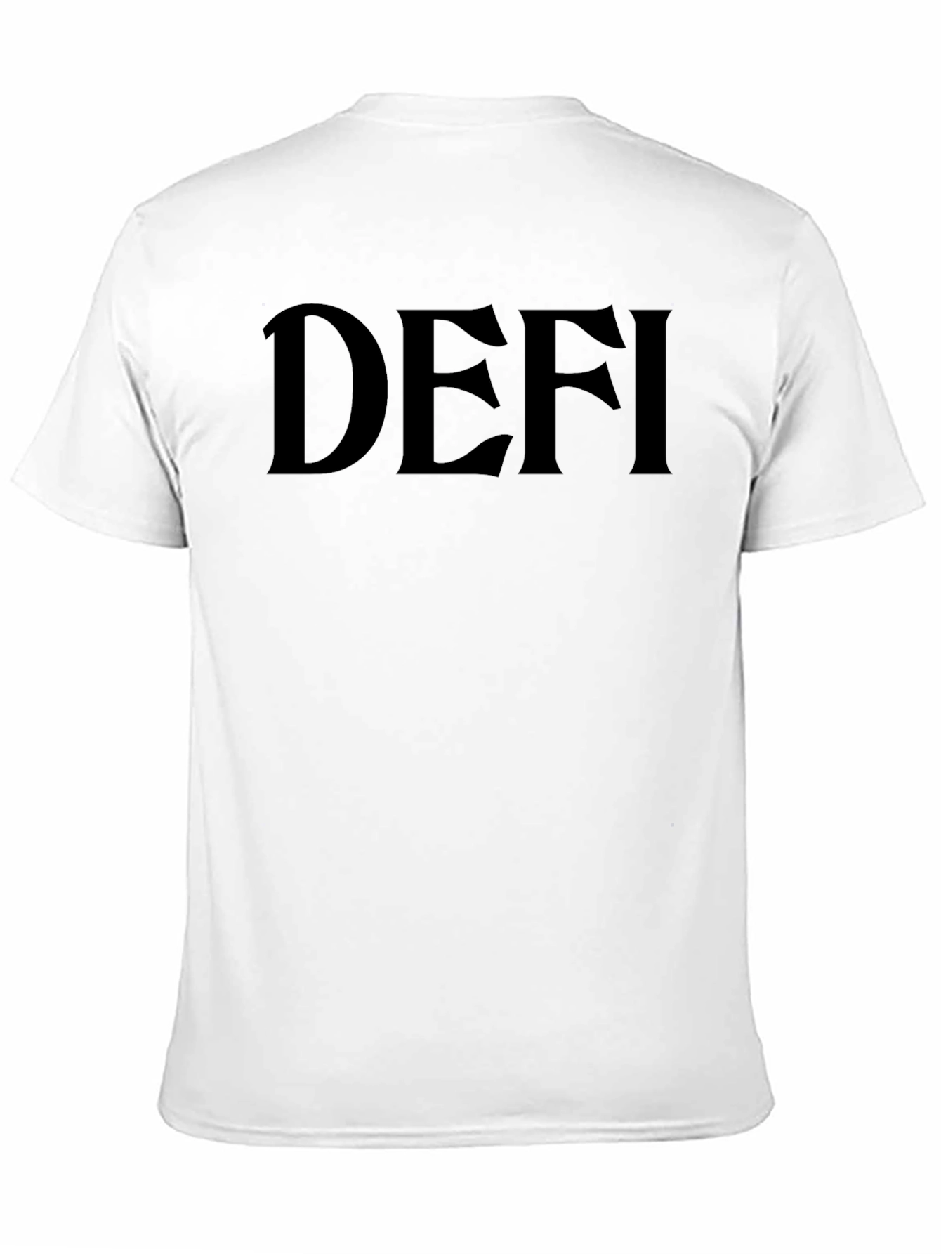 DEFI Graphic Tee - Black Casual T-Shirt