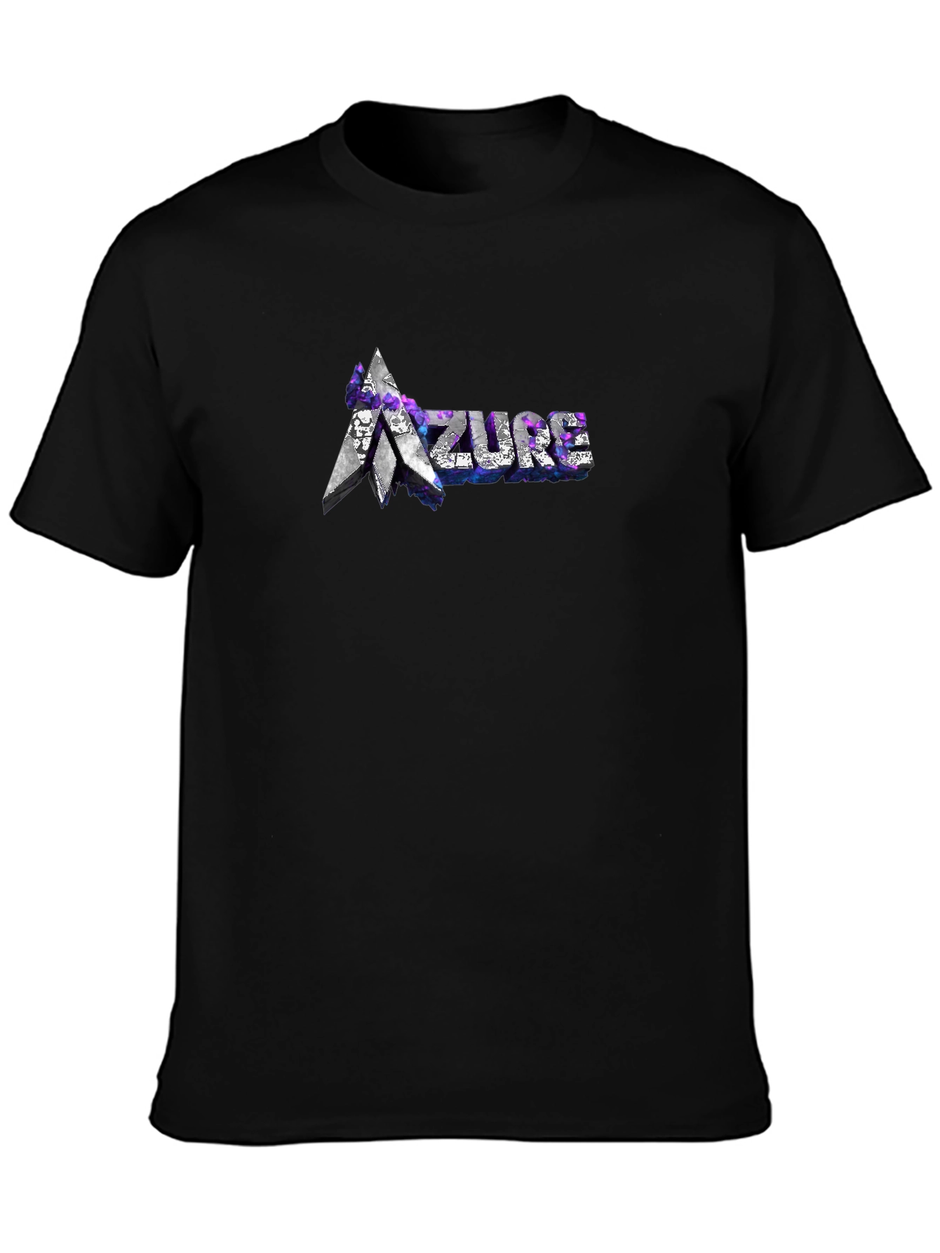 Azure Graphic Tee - Stylish Black T-Shirt