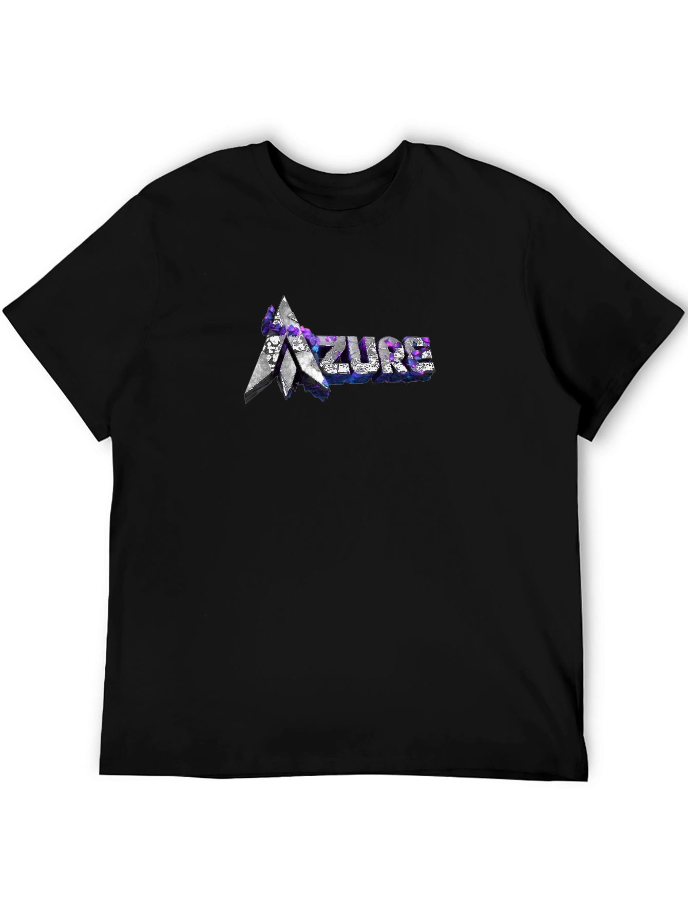 Azure Graphic Tee - Stylish Black T-Shirt
