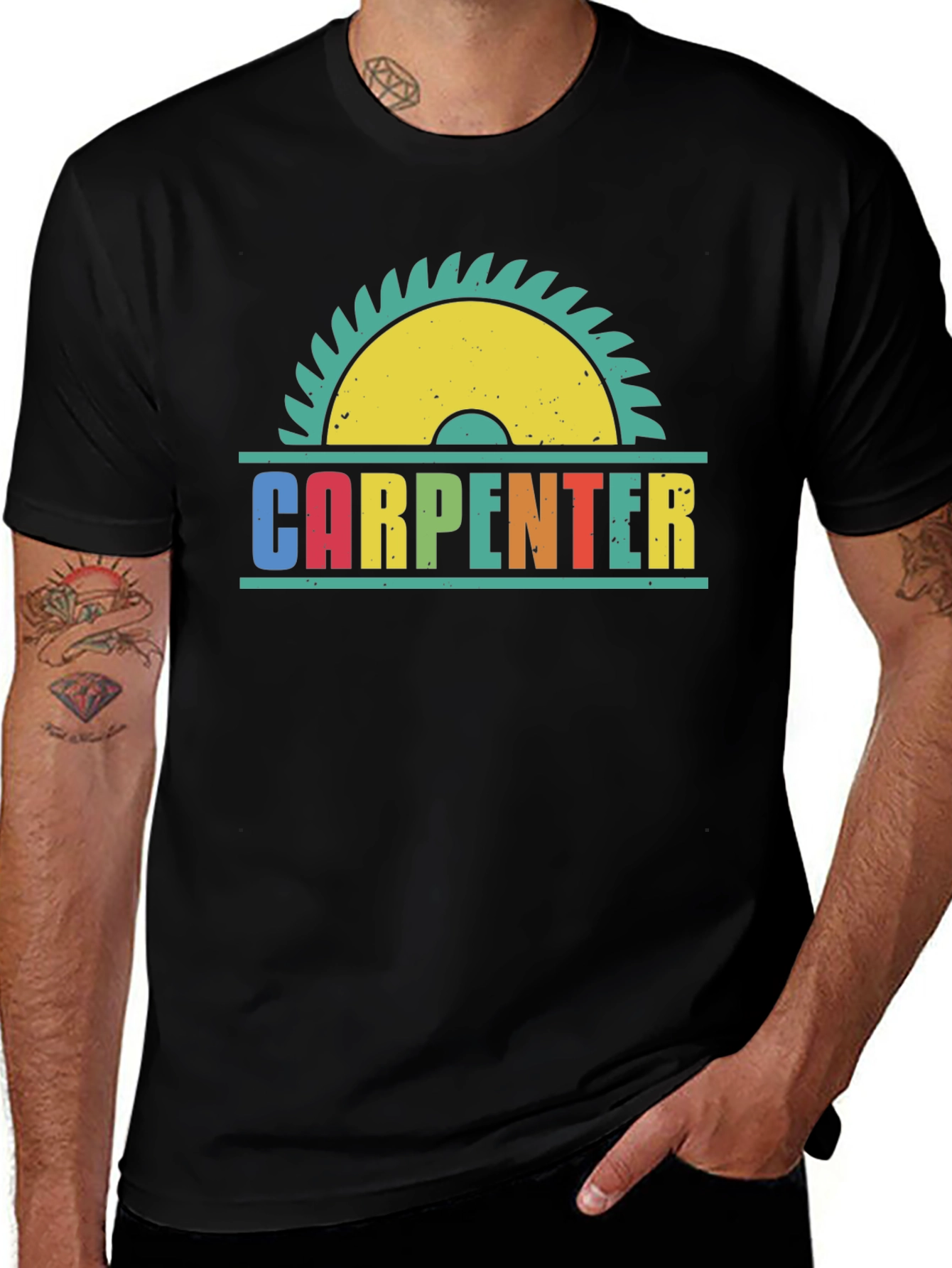 Carpenter Saw Blade Retro T-Shirt