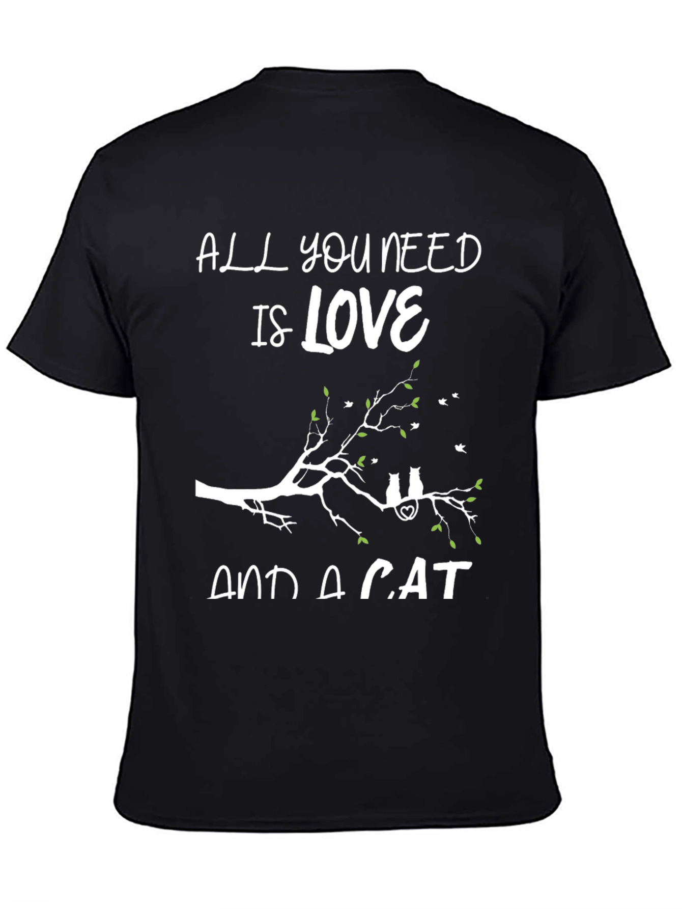 Love and a Cat T-Shirt Cute Cat Lover Tee
