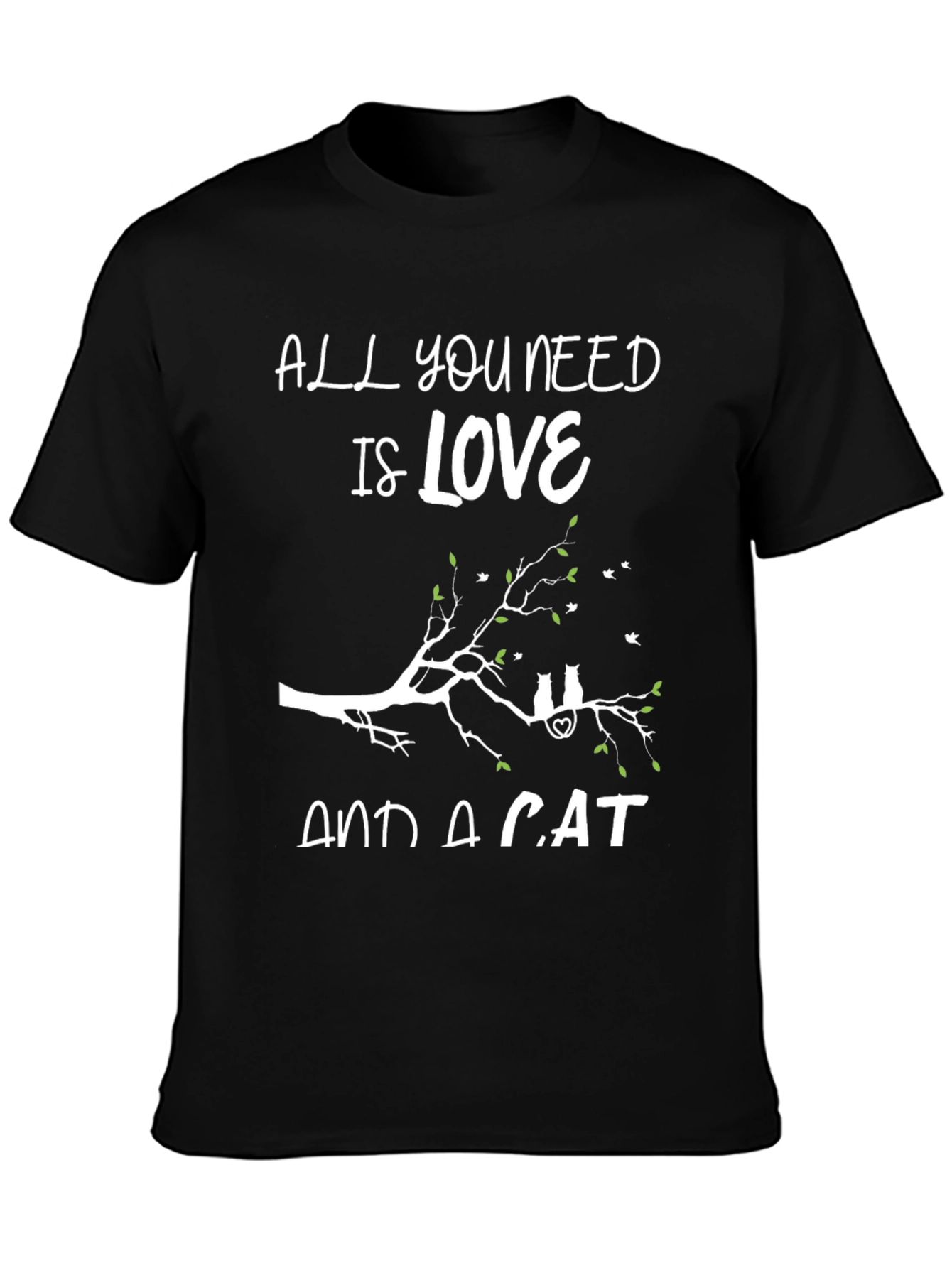 Love and a Cat T-Shirt Cute Cat Lover Tee