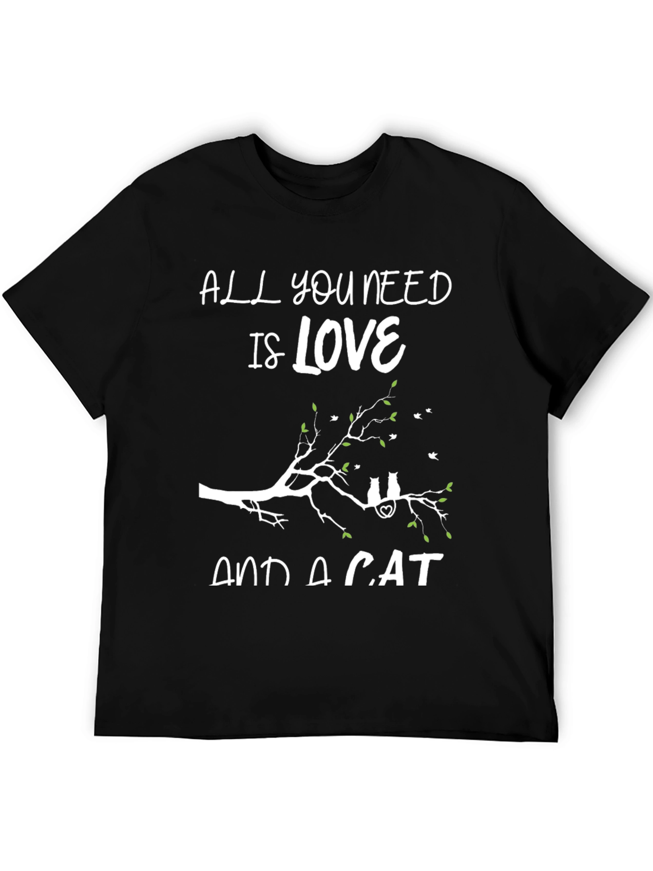 Love and a Cat T-Shirt Cute Cat Lover Tee