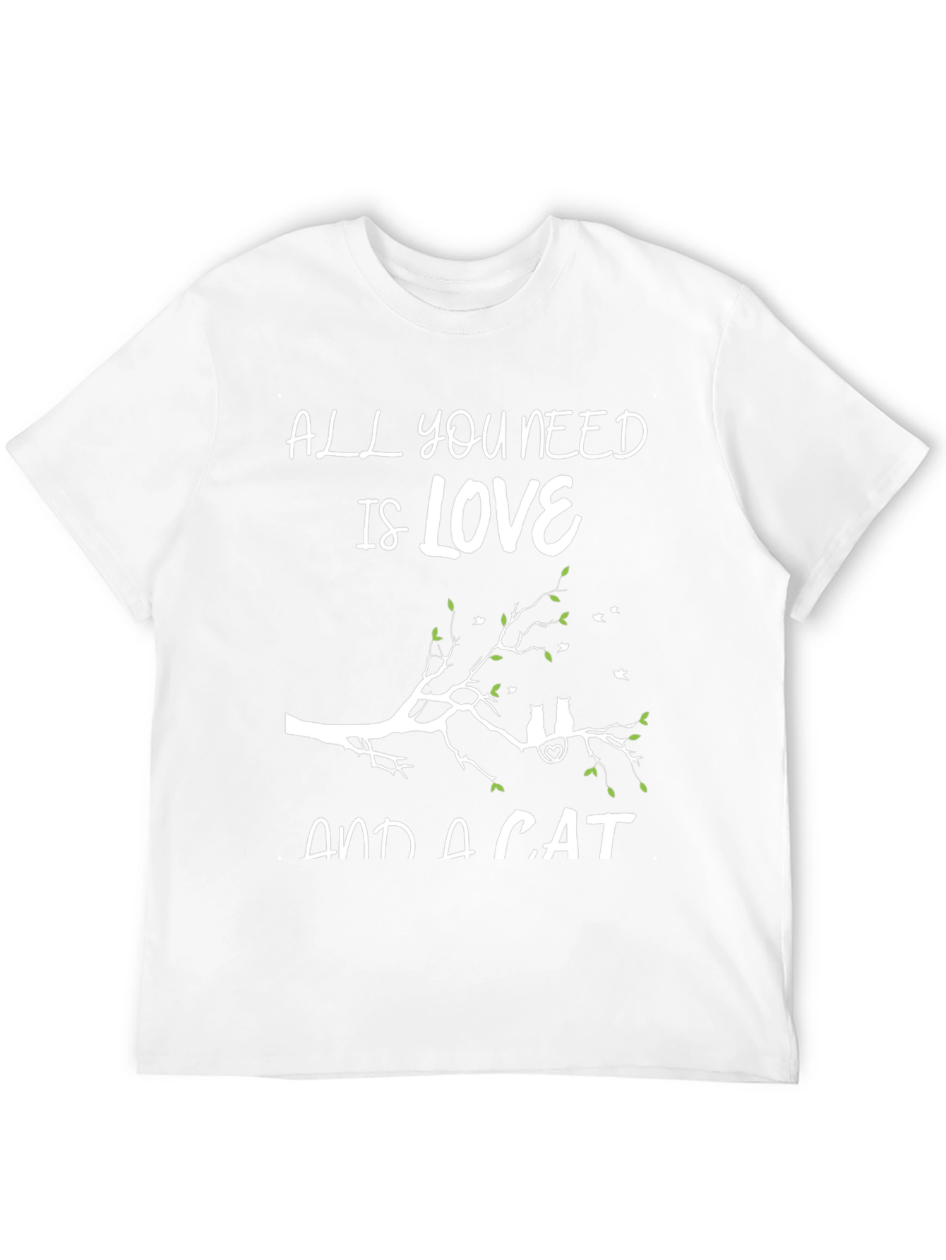 Love and a Cat T-Shirt Cute Cat Lover Tee