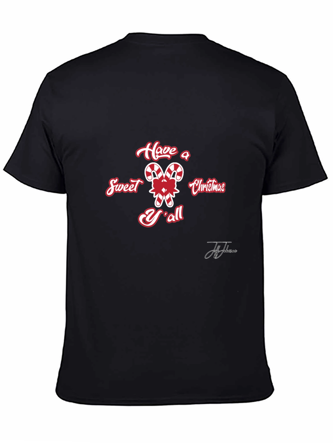 Sweet Christmas Yall Candy Cane T-Shirt