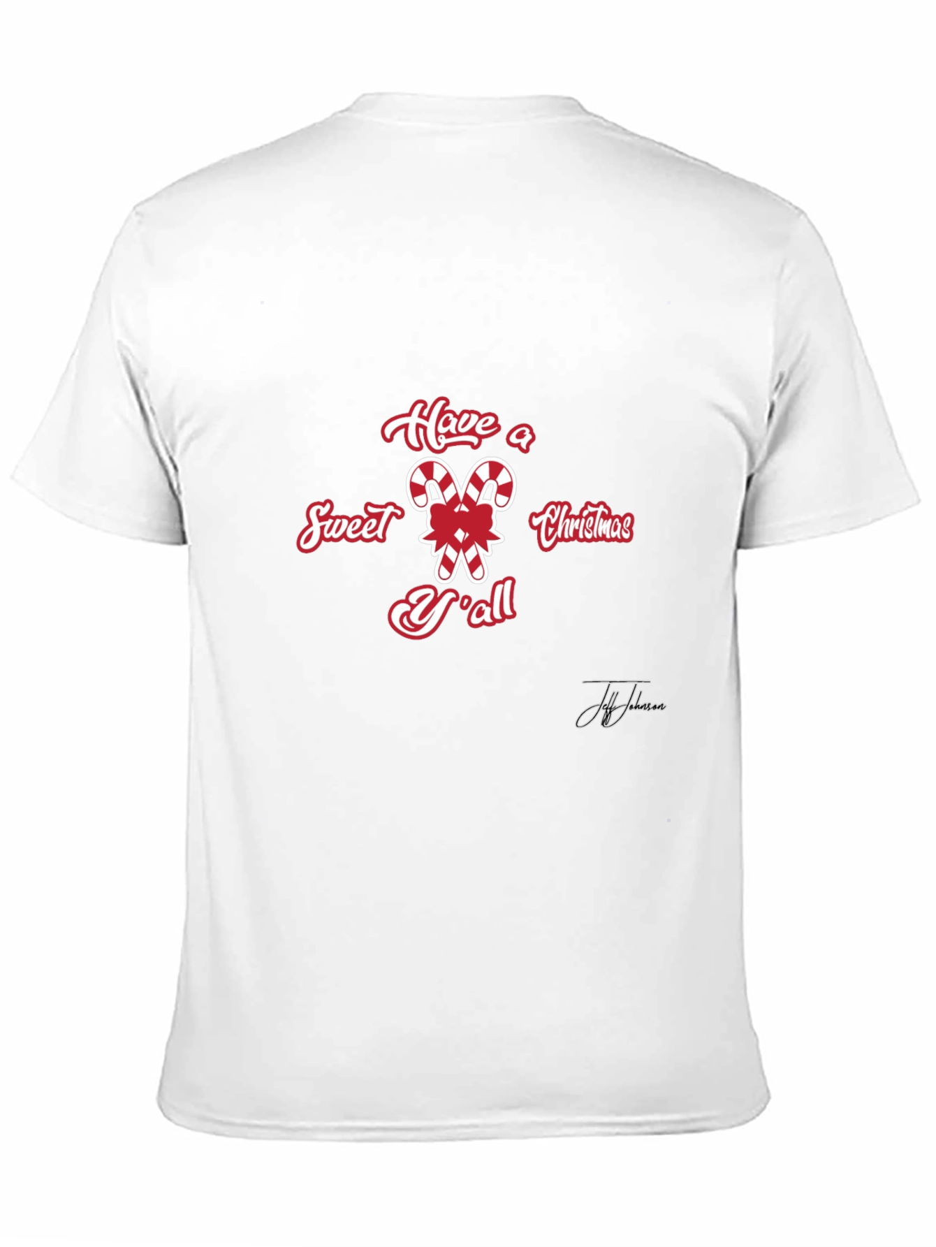Sweet Christmas Yall Candy Cane T-Shirt
