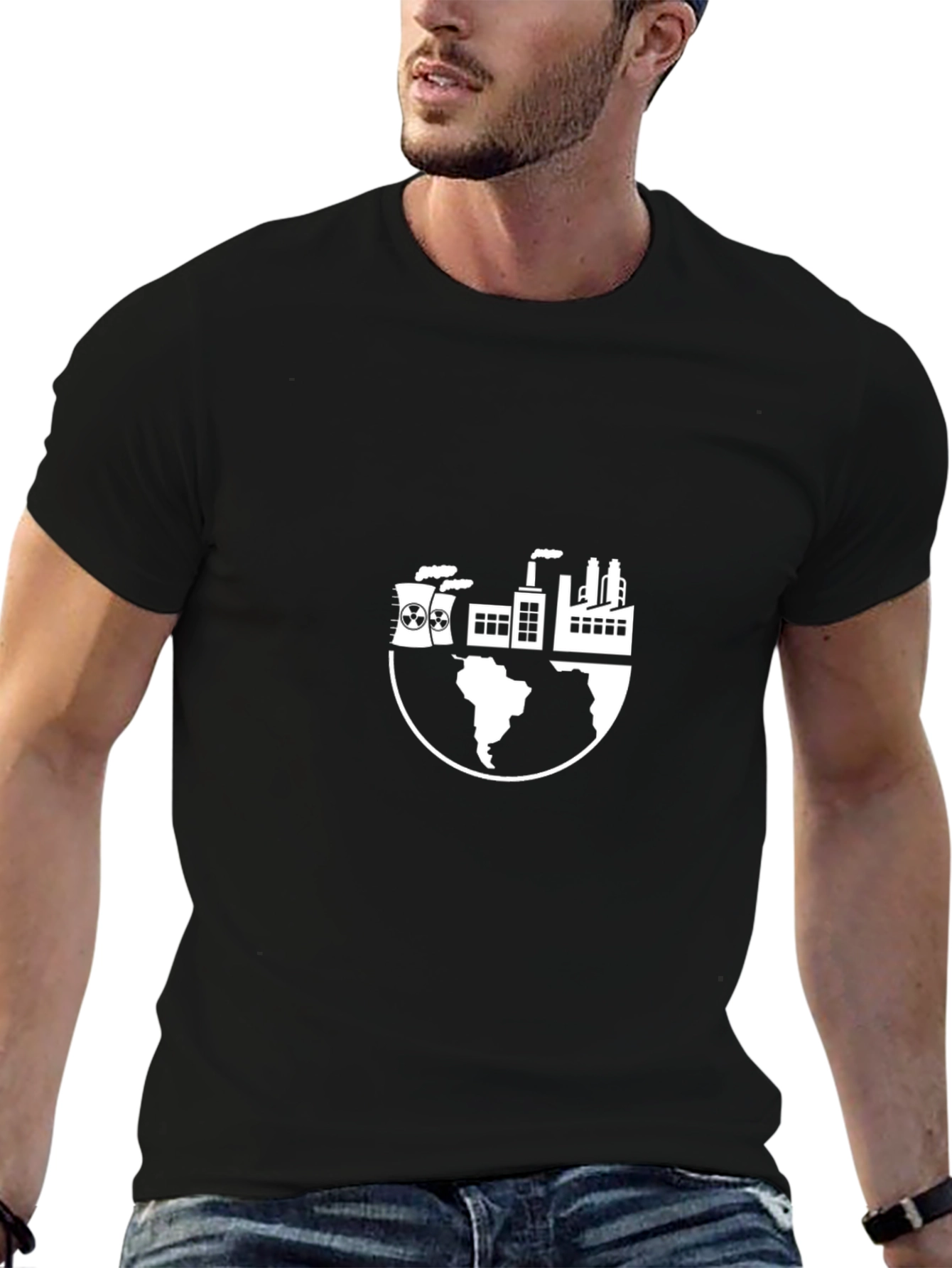 Eco-Conscious Factory Graphic Tee