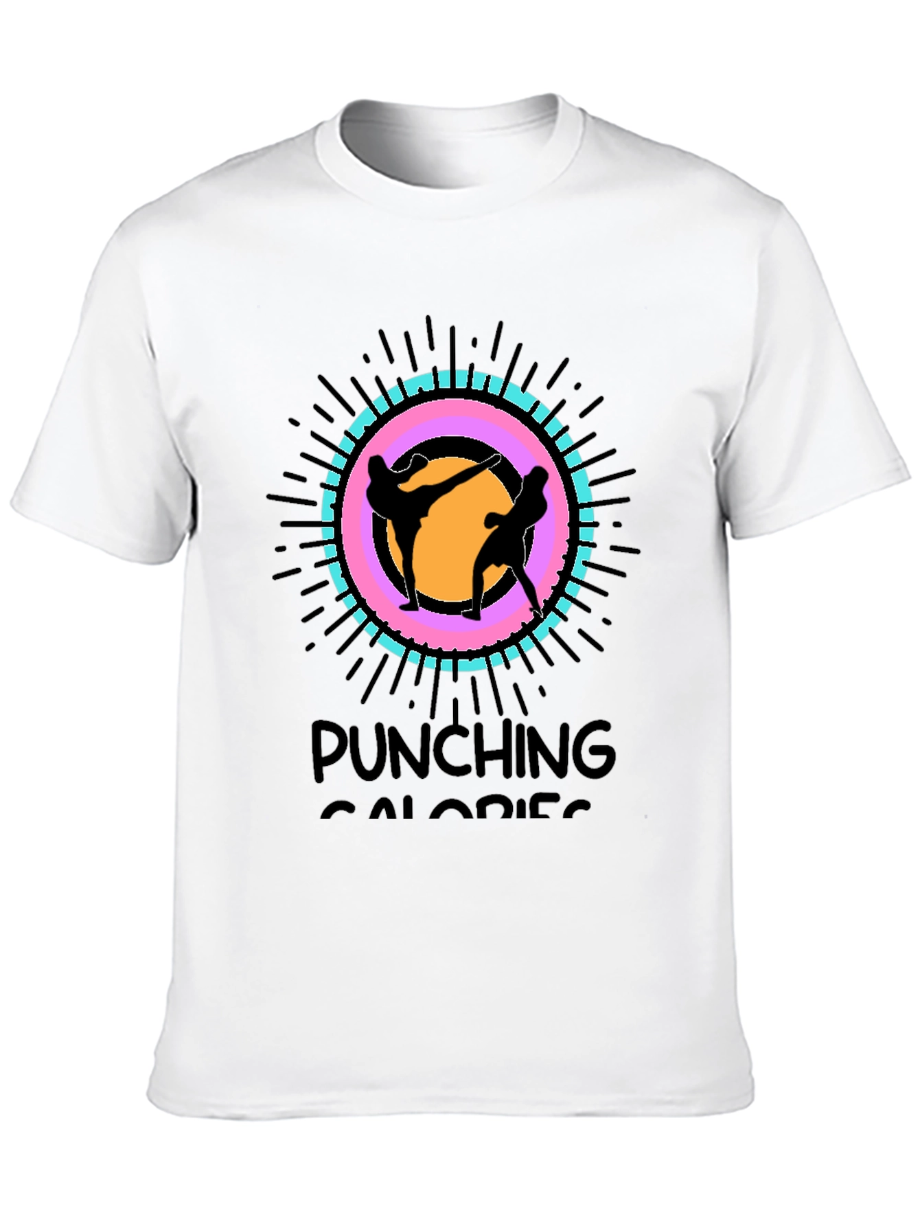 Punching Calories Black T-Shirt