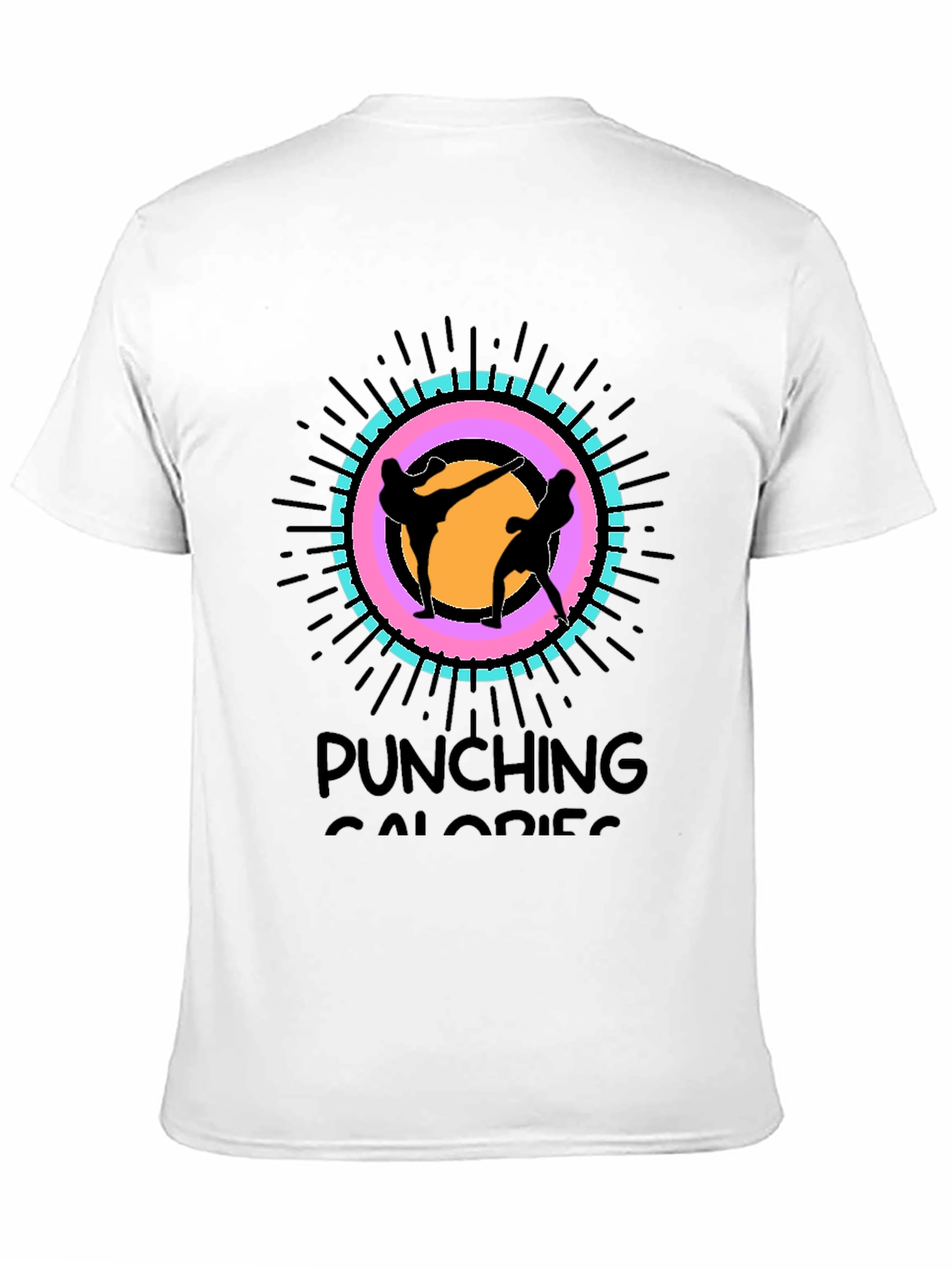 Punching Calories Black T-Shirt