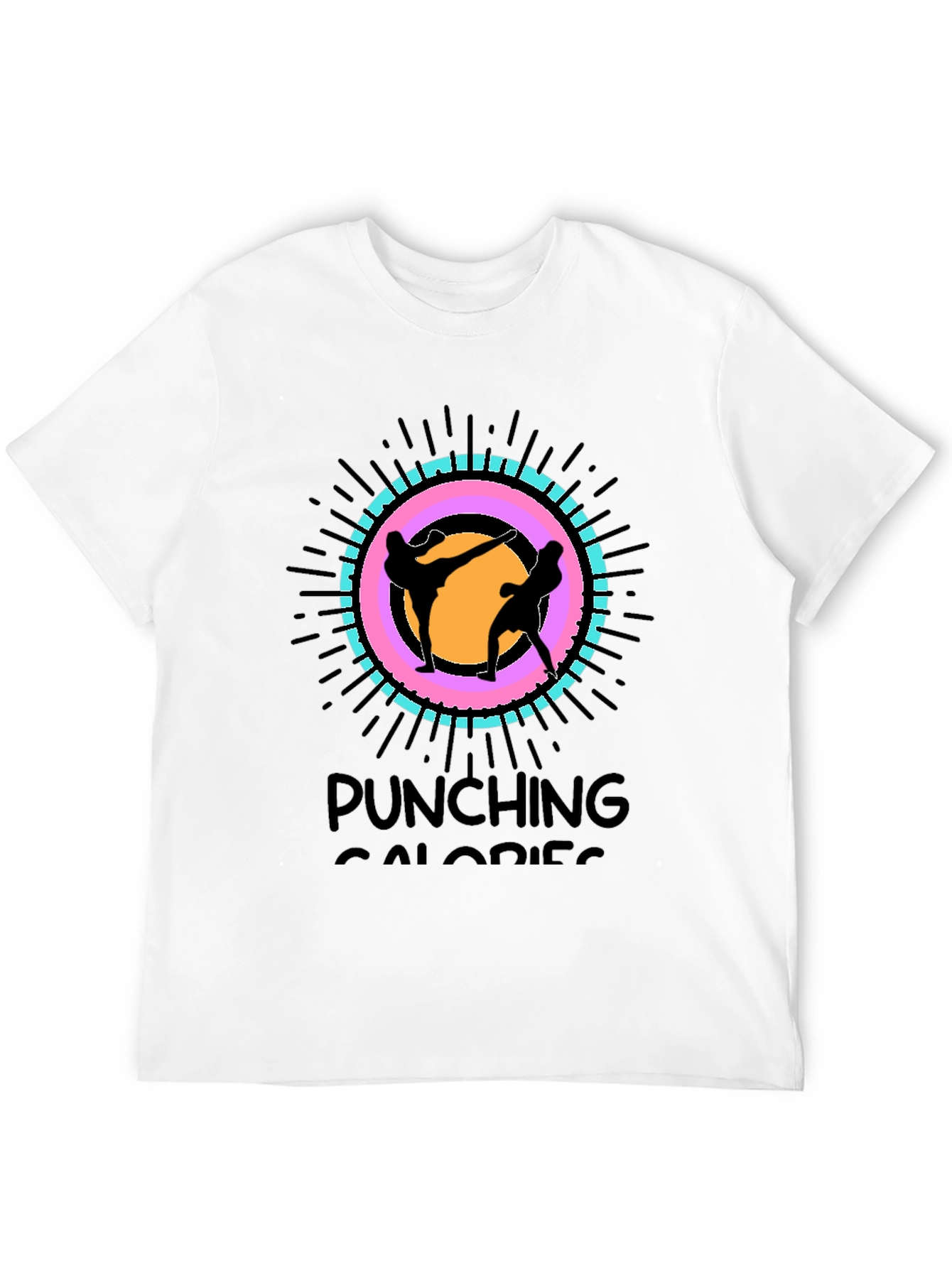 Punching Calories Black T-Shirt