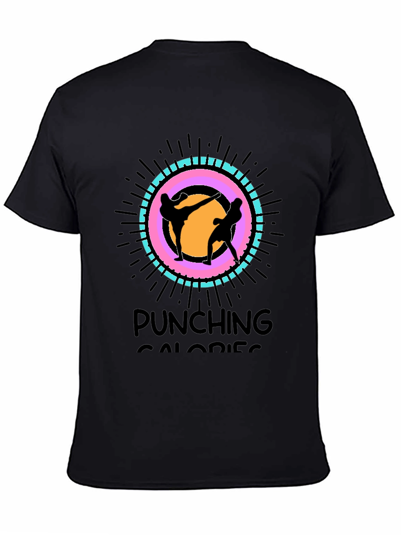 Punching Calories Black T-Shirt