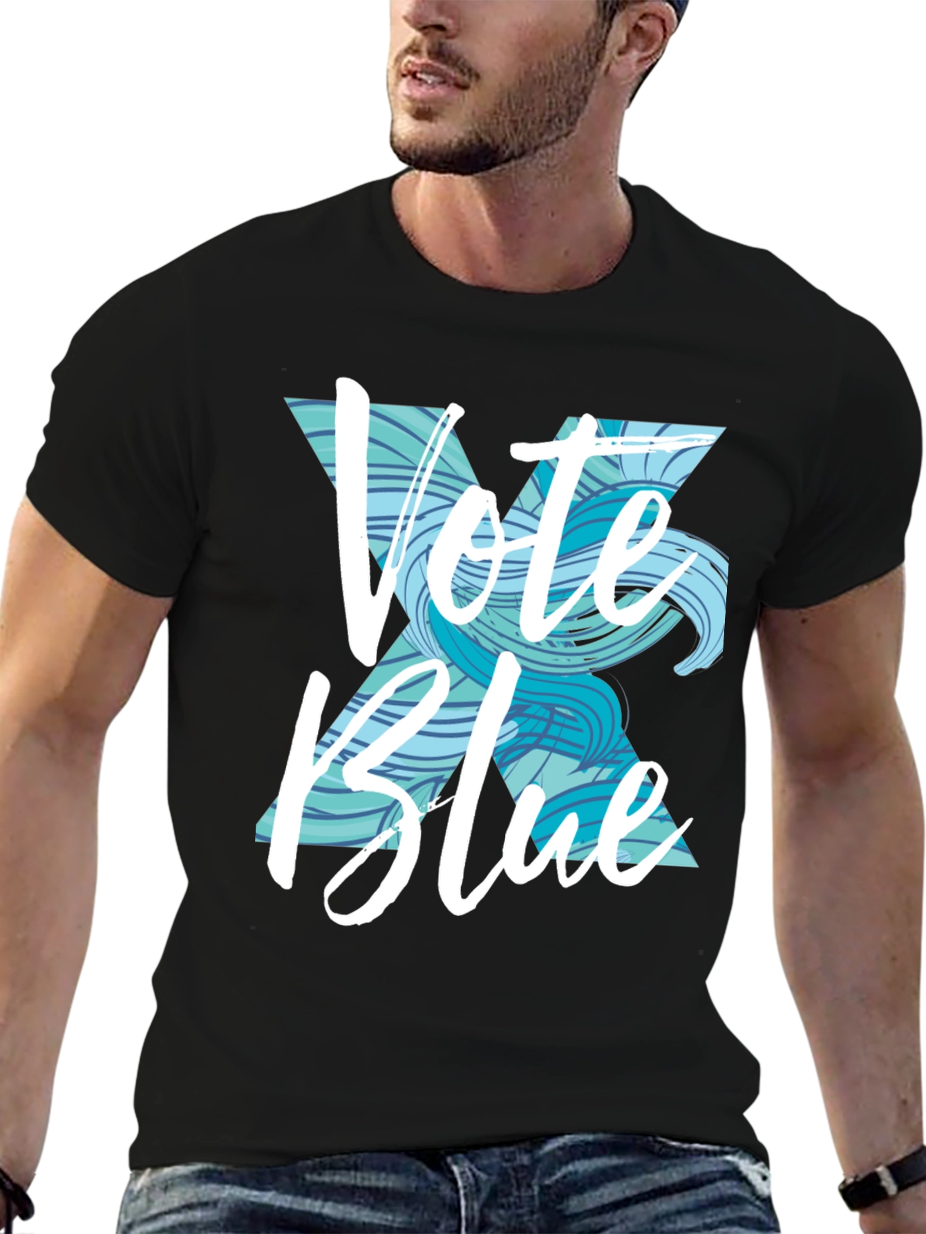 Vote Blue Graphic Tee - Support Democracy