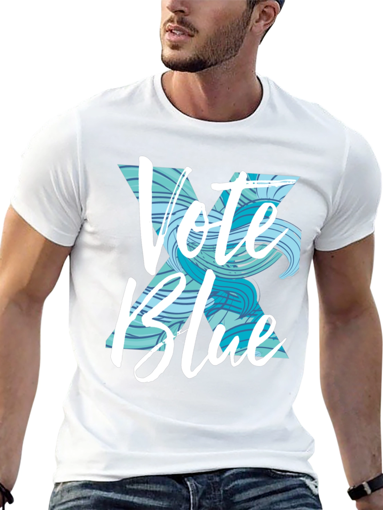 Vote Blue Graphic Tee - Support Democracy