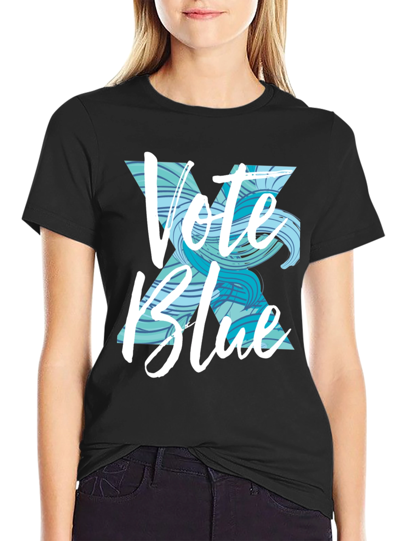 Vote Blue Graphic Tee - Support Democracy