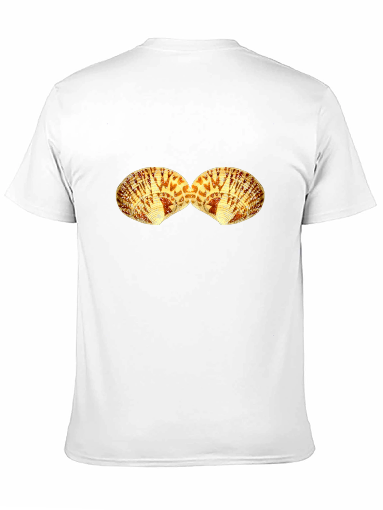 Seashell Graphic Tee - Black Cotton T-Shirt