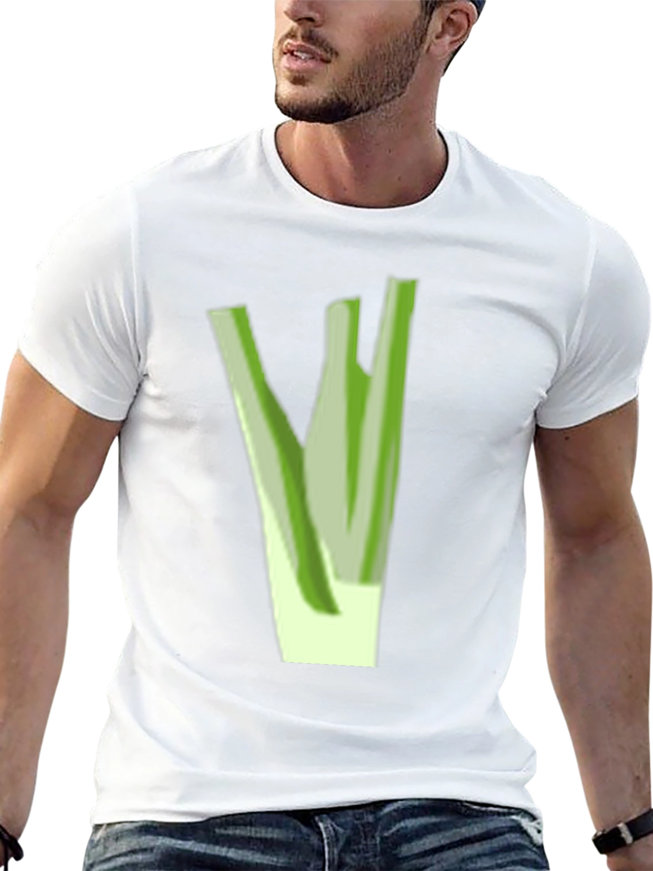 Celery Graphic Tee - Black Cotton Blend Shirt