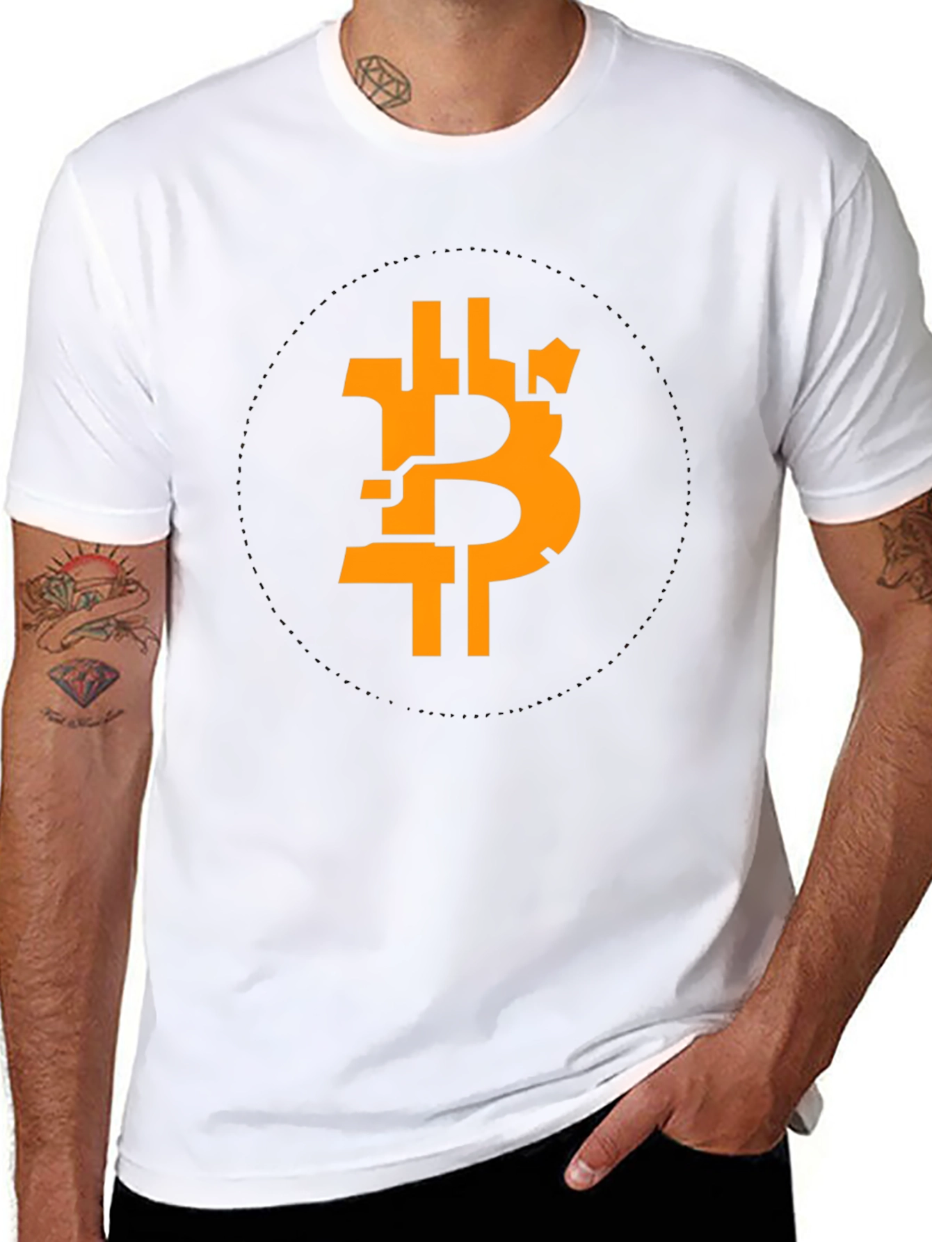 Bitcoin Symbol Black T-Shirt