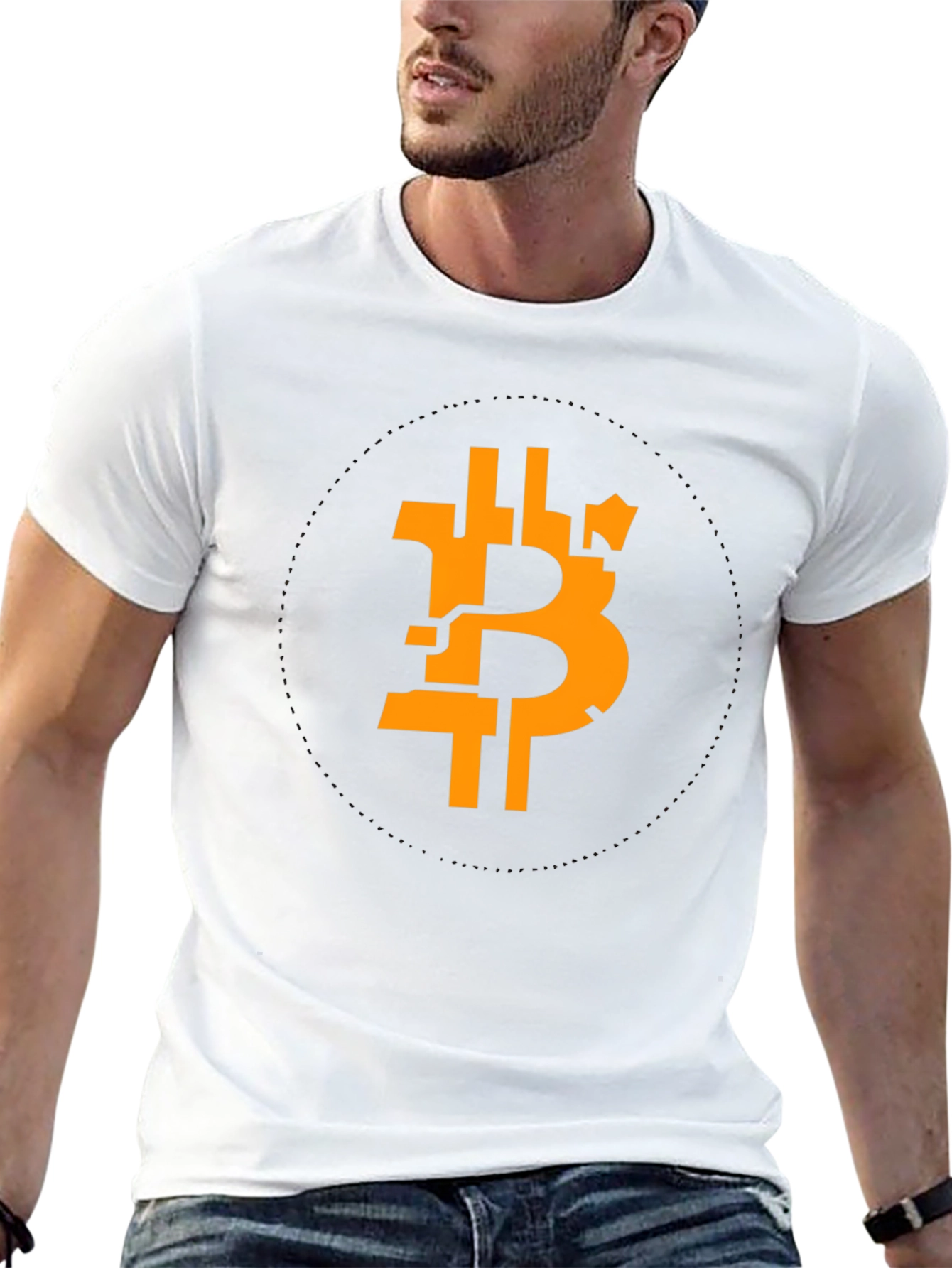 Bitcoin Symbol Black T-Shirt