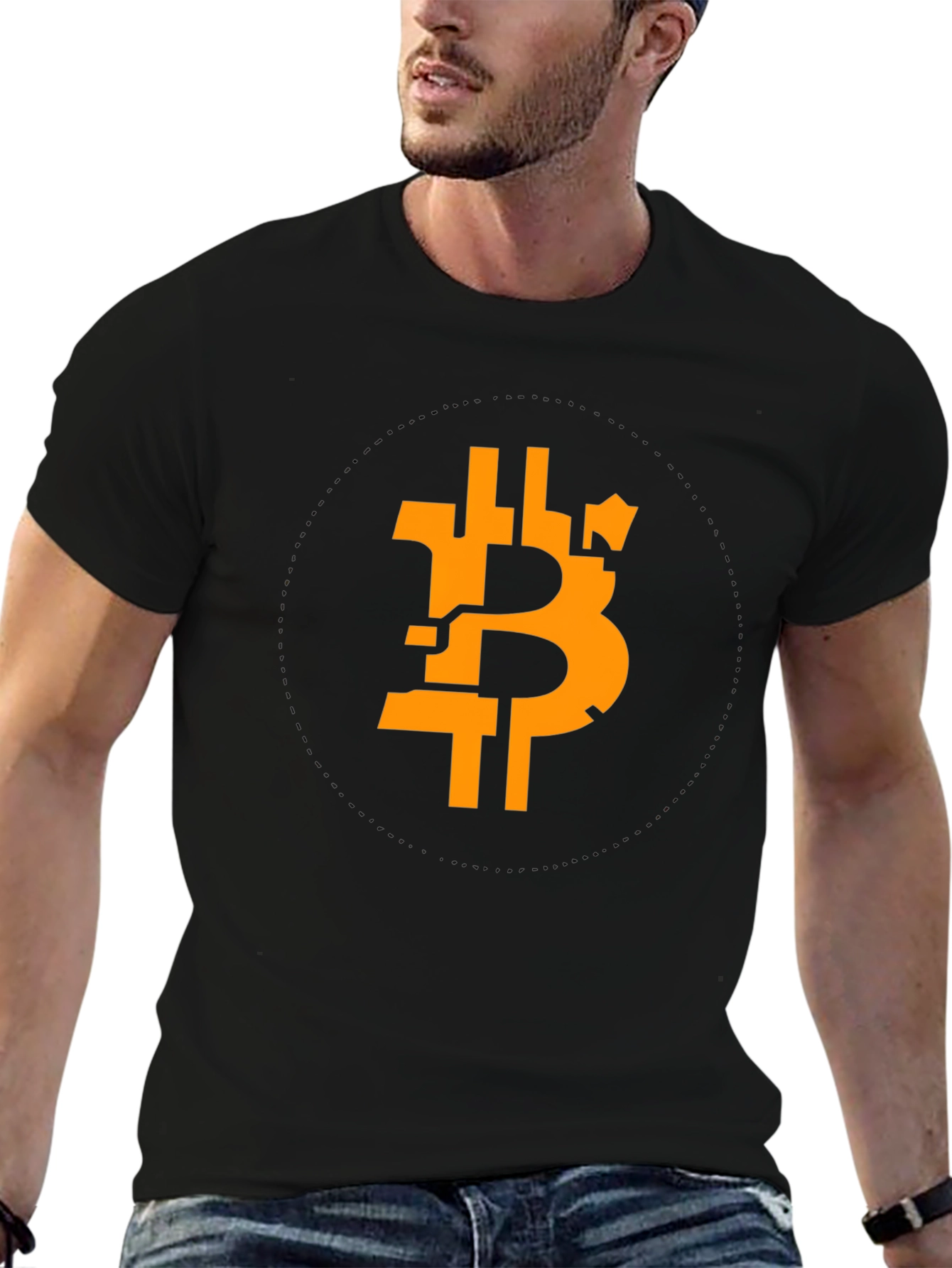 Bitcoin Symbol Black T-Shirt