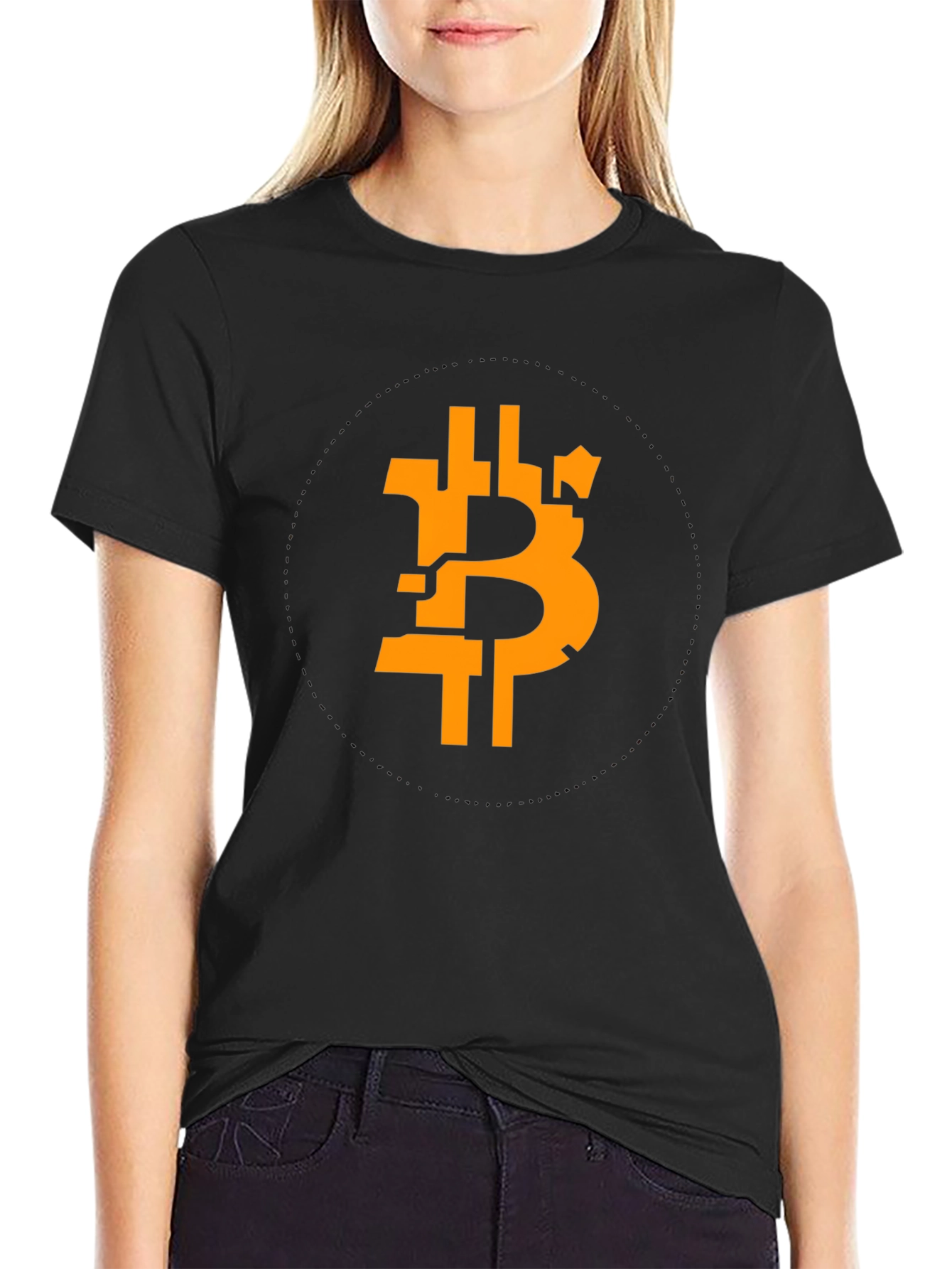 Bitcoin Symbol Black T-Shirt