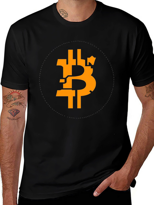 Bitcoin Symbol Black T-Shirt