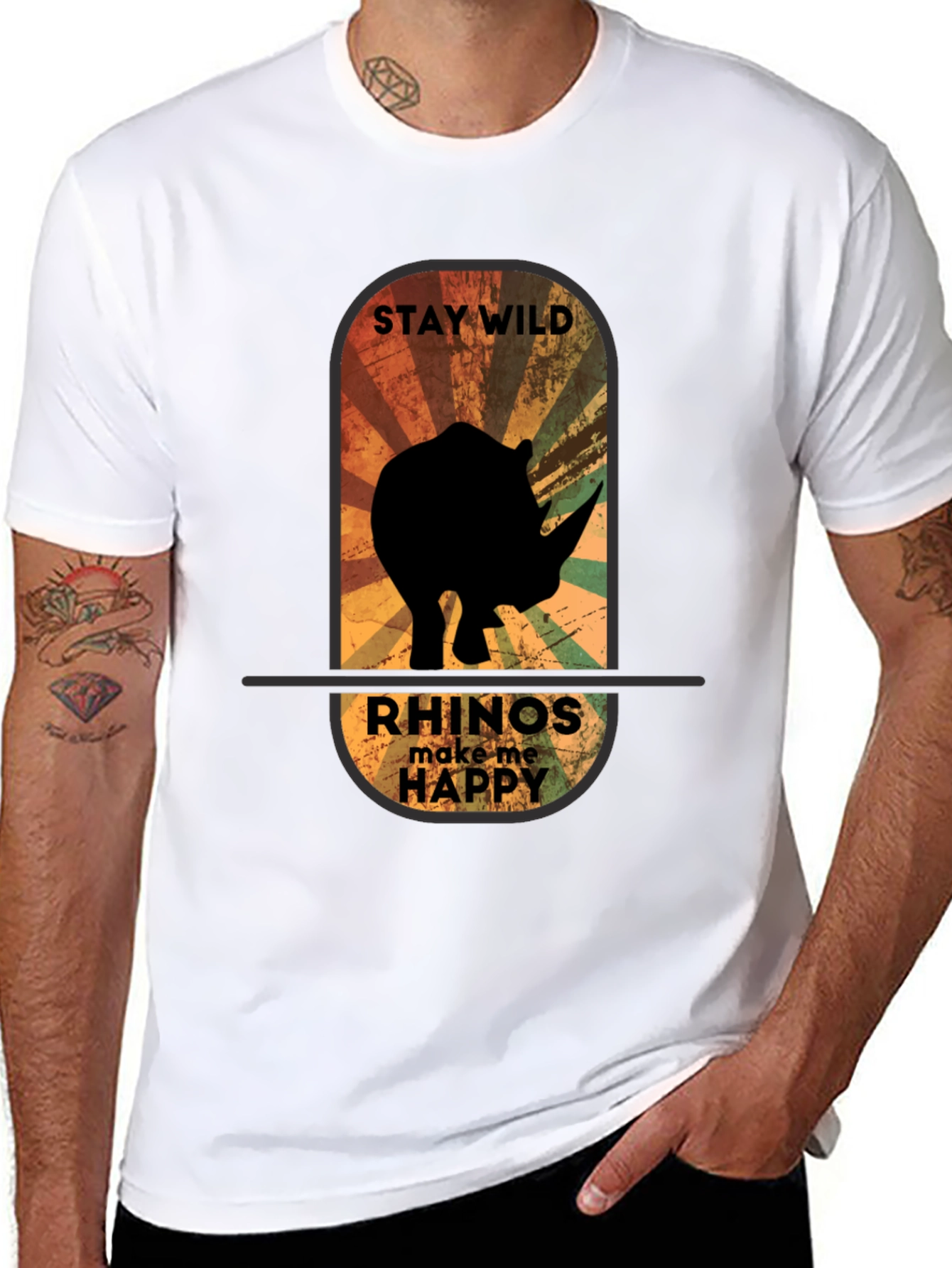 Stay Wild Rhinos T-Shirt
