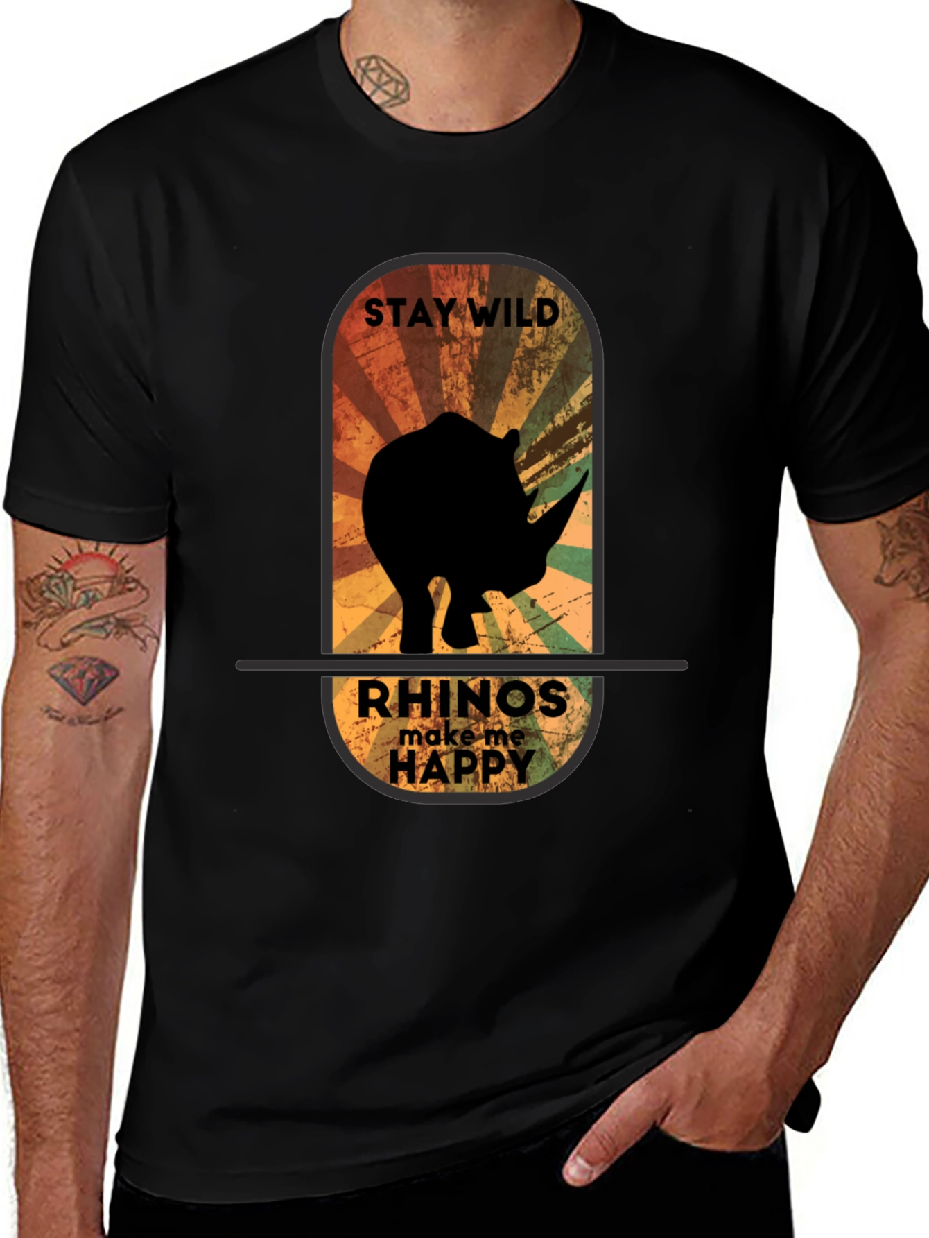 Stay Wild Rhinos T-Shirt