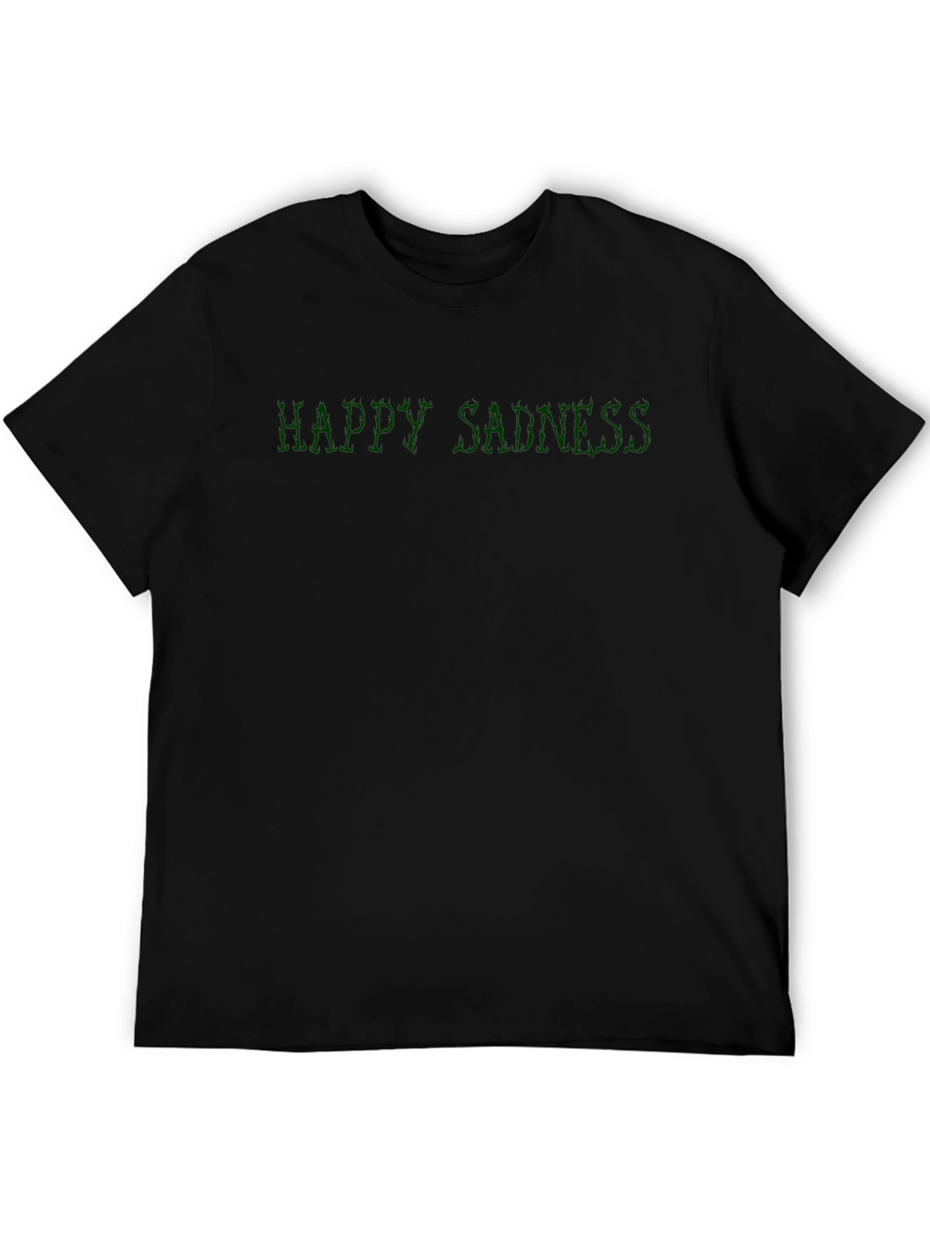 Happy Sadness Graphic Tee - Black