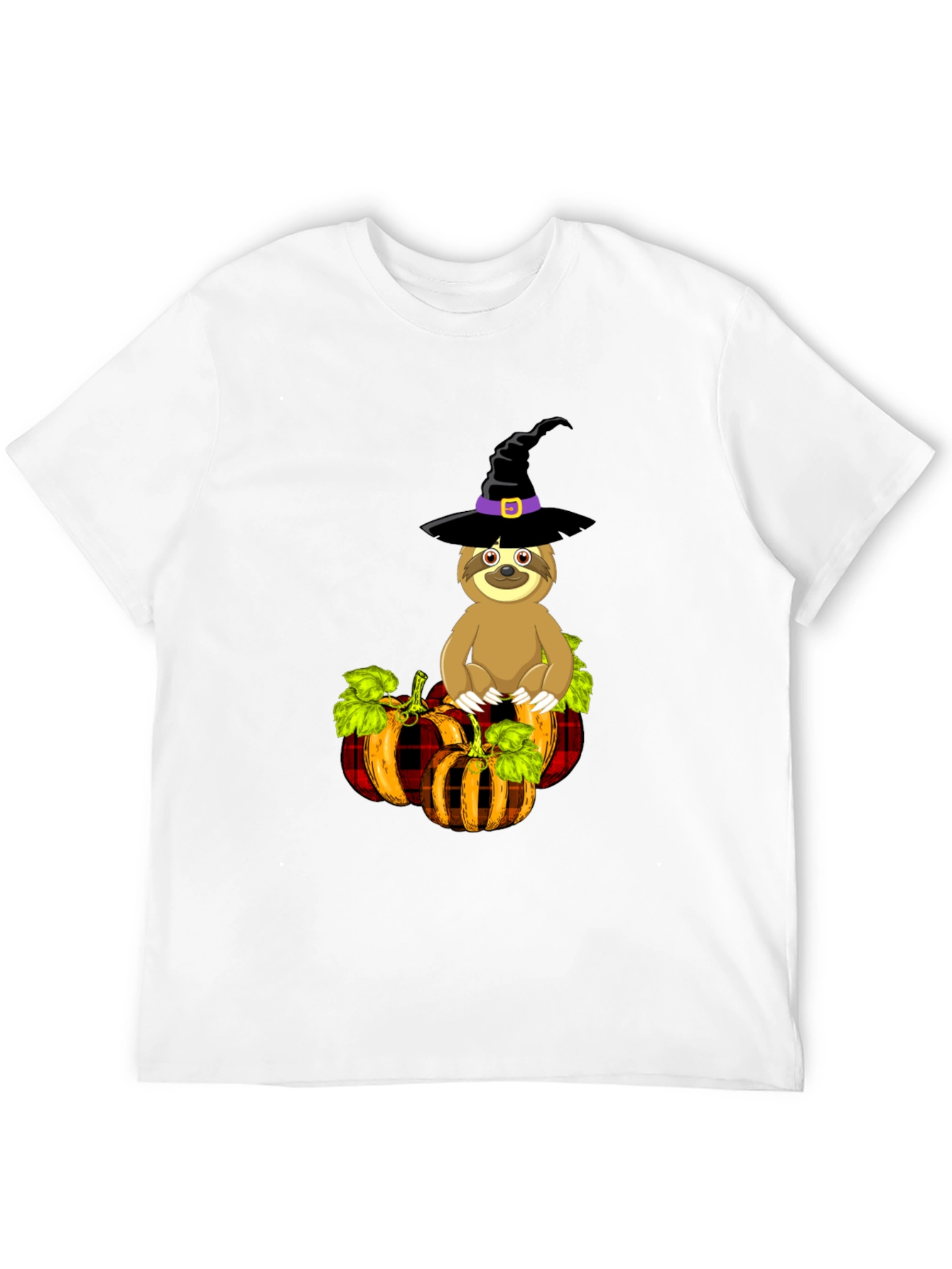 Sloth Witch Pumpkin T-Shirt: Halloween Apparel