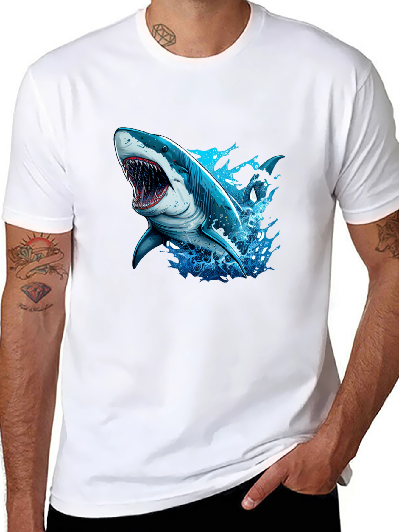Shark Attack T-Shirt - Bold Graphic Tee