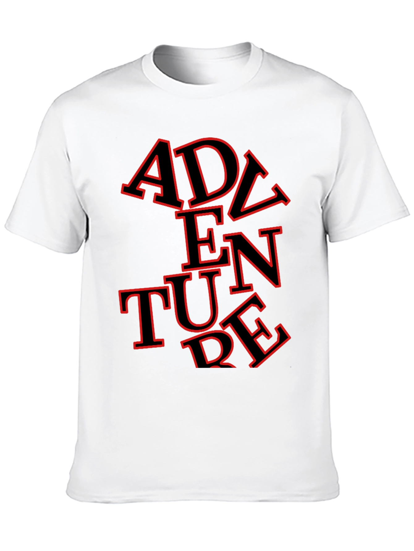 Adventure Graphic Tee - Stylish Mens Black T-Shirt