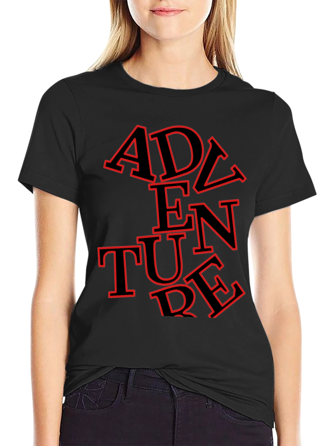 Adventure Graphic Tee - Stylish Mens Black T-Shirt