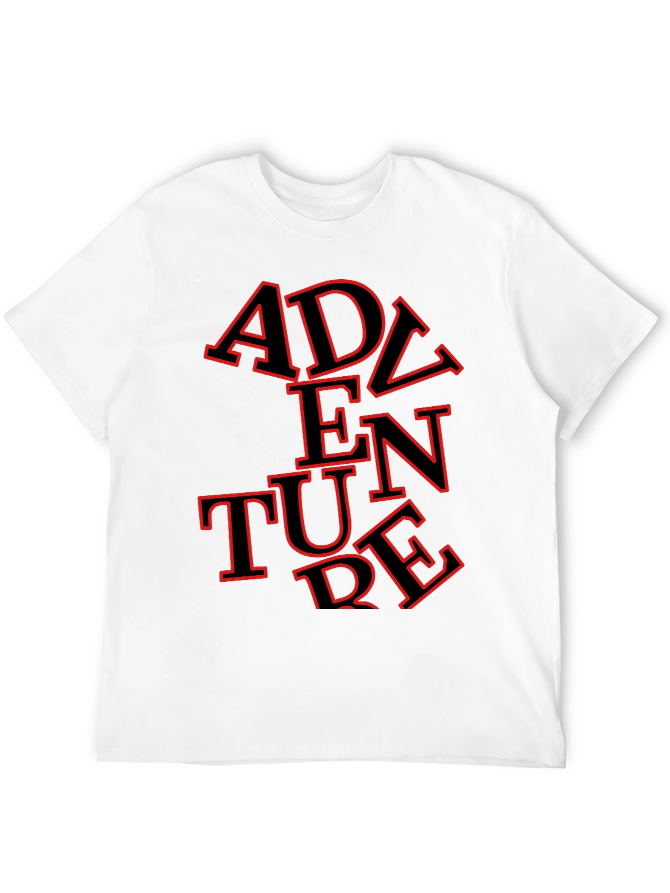 Adventure Graphic Tee - Stylish Mens Black T-Shirt